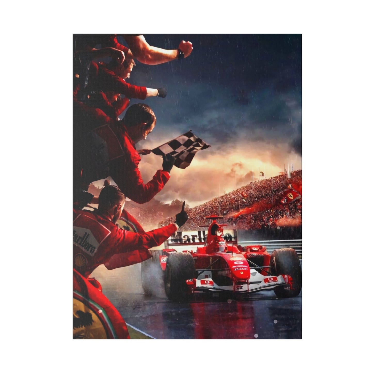Ferrari Michael Schumacher Victory Canvas: Celebrate the Legend