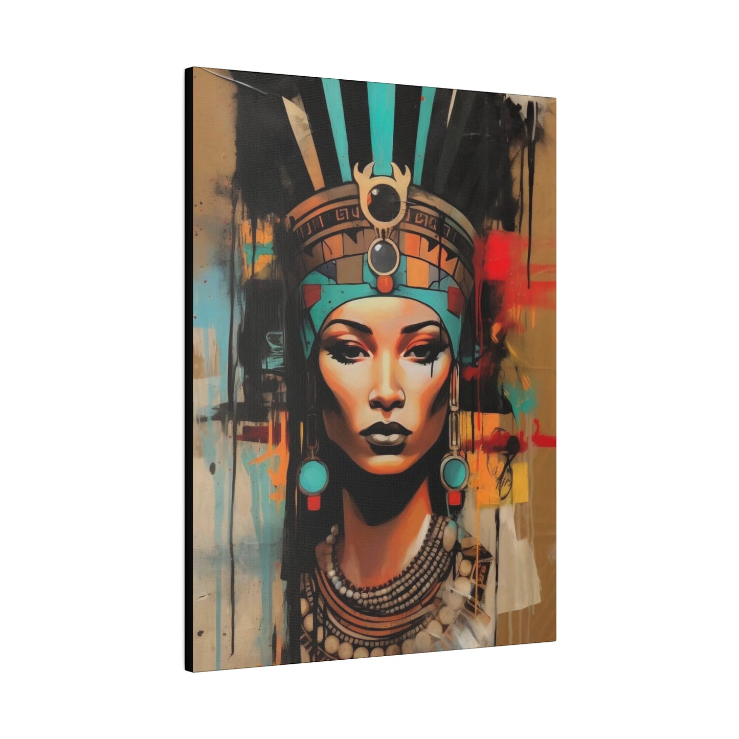Pharaoh Queen of Egypt: Regal Wall Art - Canvas