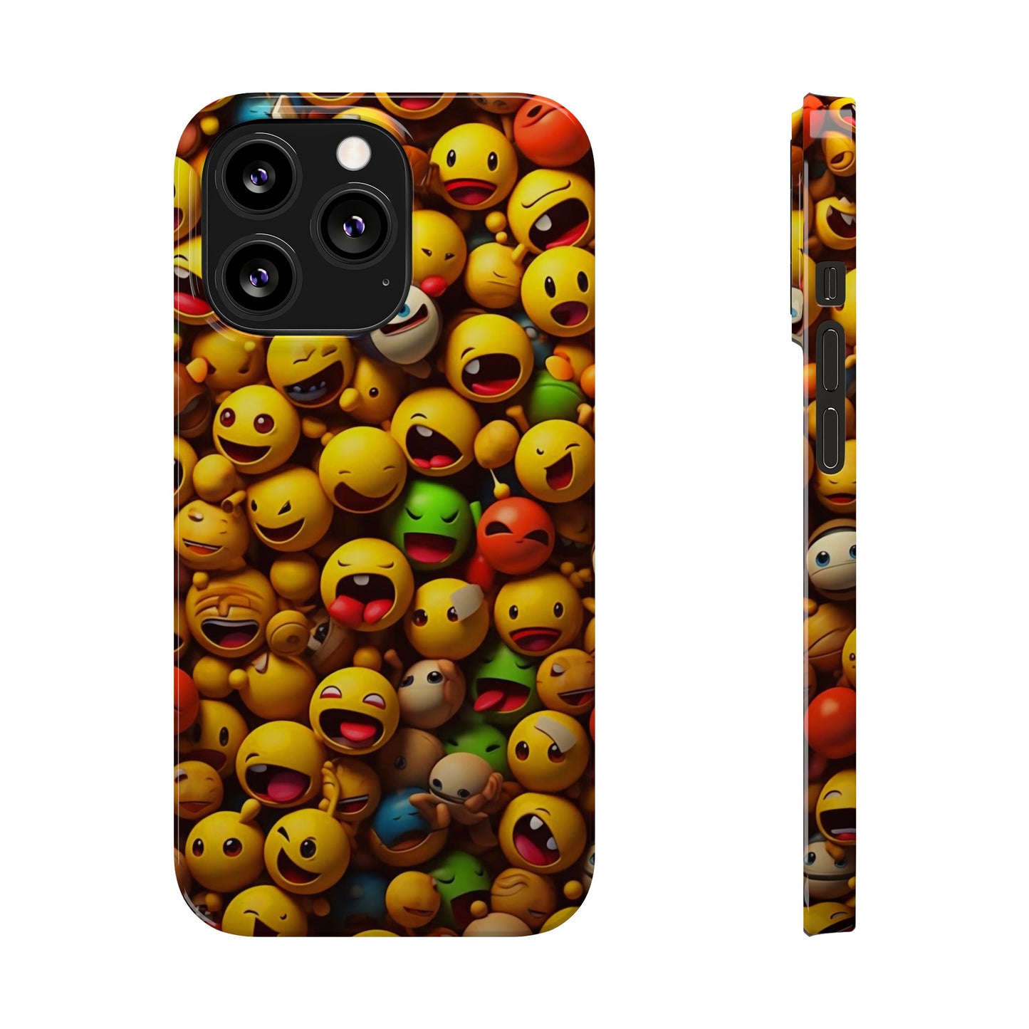 Colorful Emoji Iphone 15, 14, 13, 12 Cases