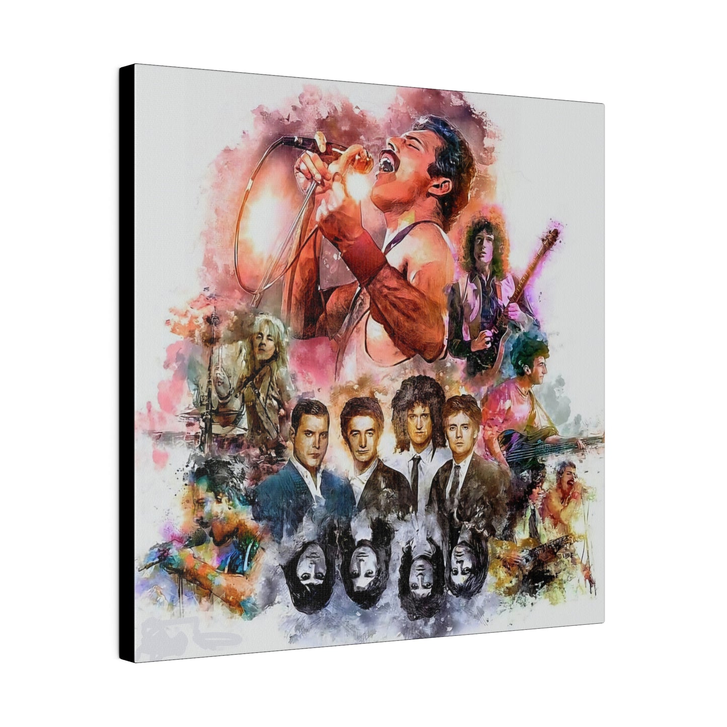 Queen: Compilation of Iconic Moments" Canvas Oil Painting