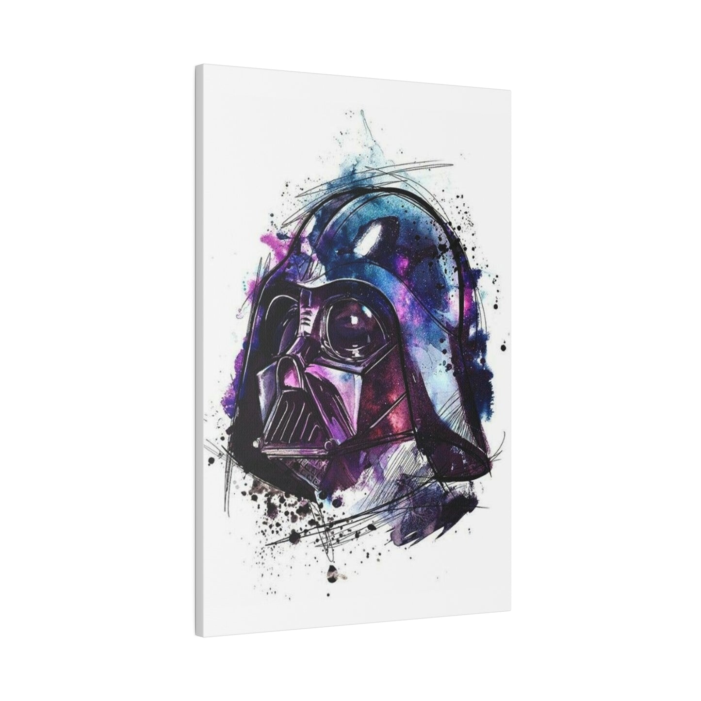 Star Wars Darth Vader Watercolor Canvas: Dark Side Art