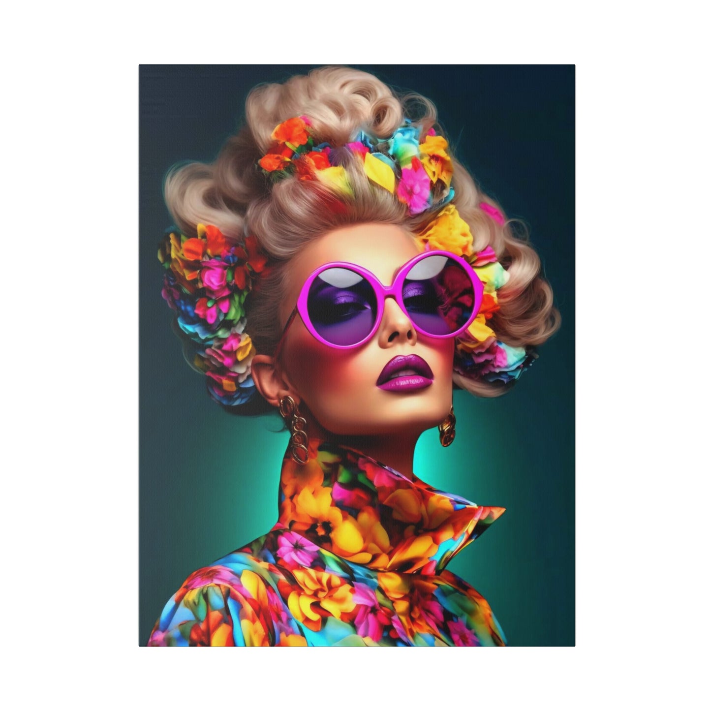 Vibrant Women: Colorful Art Style - Canvas