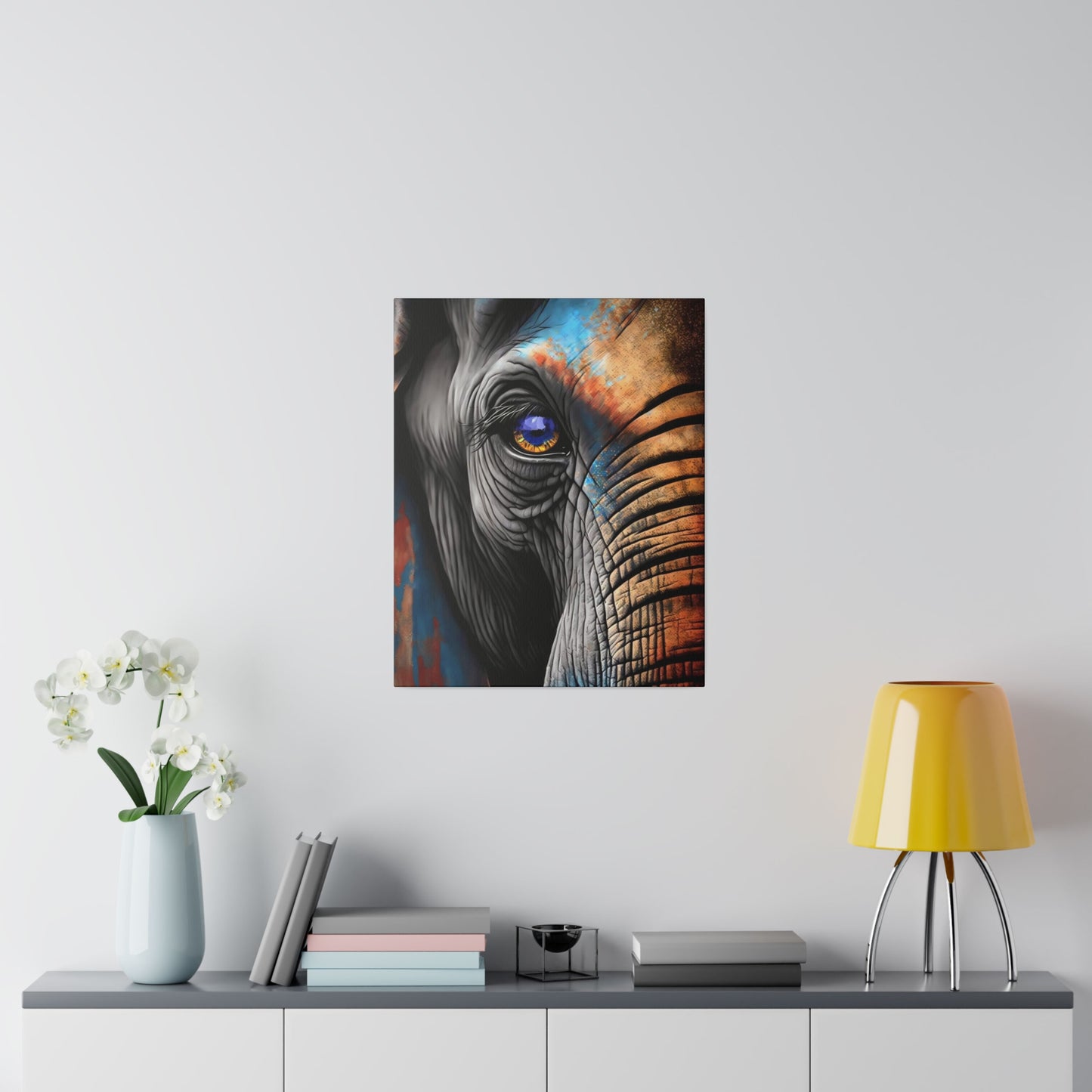 Half Elephant Head: Nature-Inspired Wall Art Canvas