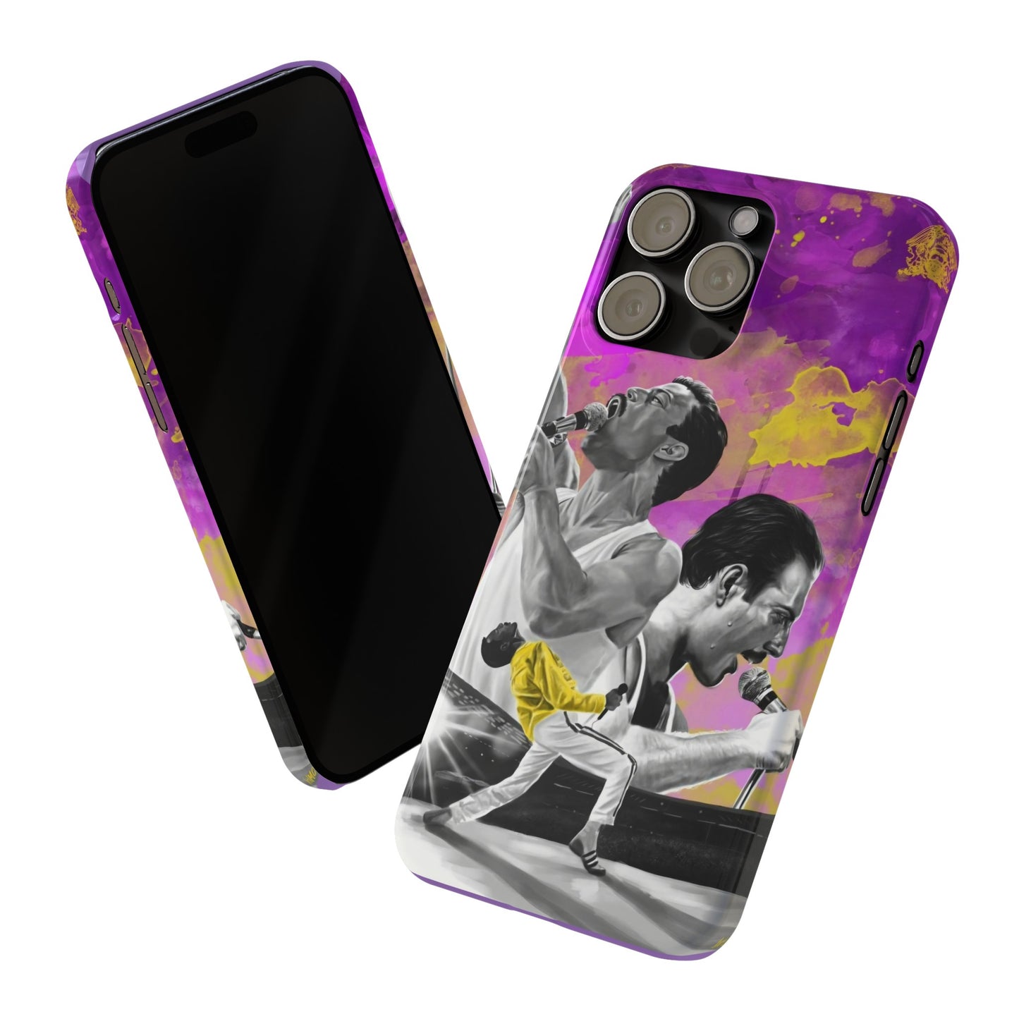 Queen Freddie Mercury on Live Aid IPhone 15, 14, 13, 12 Cases