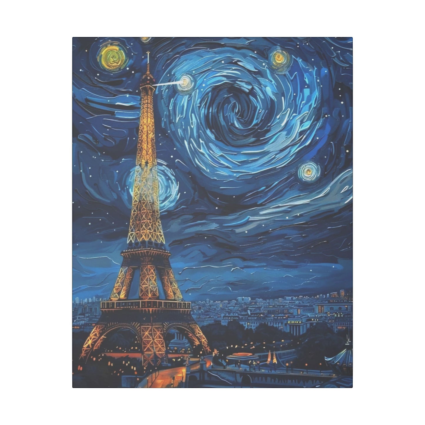 Canvas Paris Meets Van Gogh: A Masterpiece for Your Wall