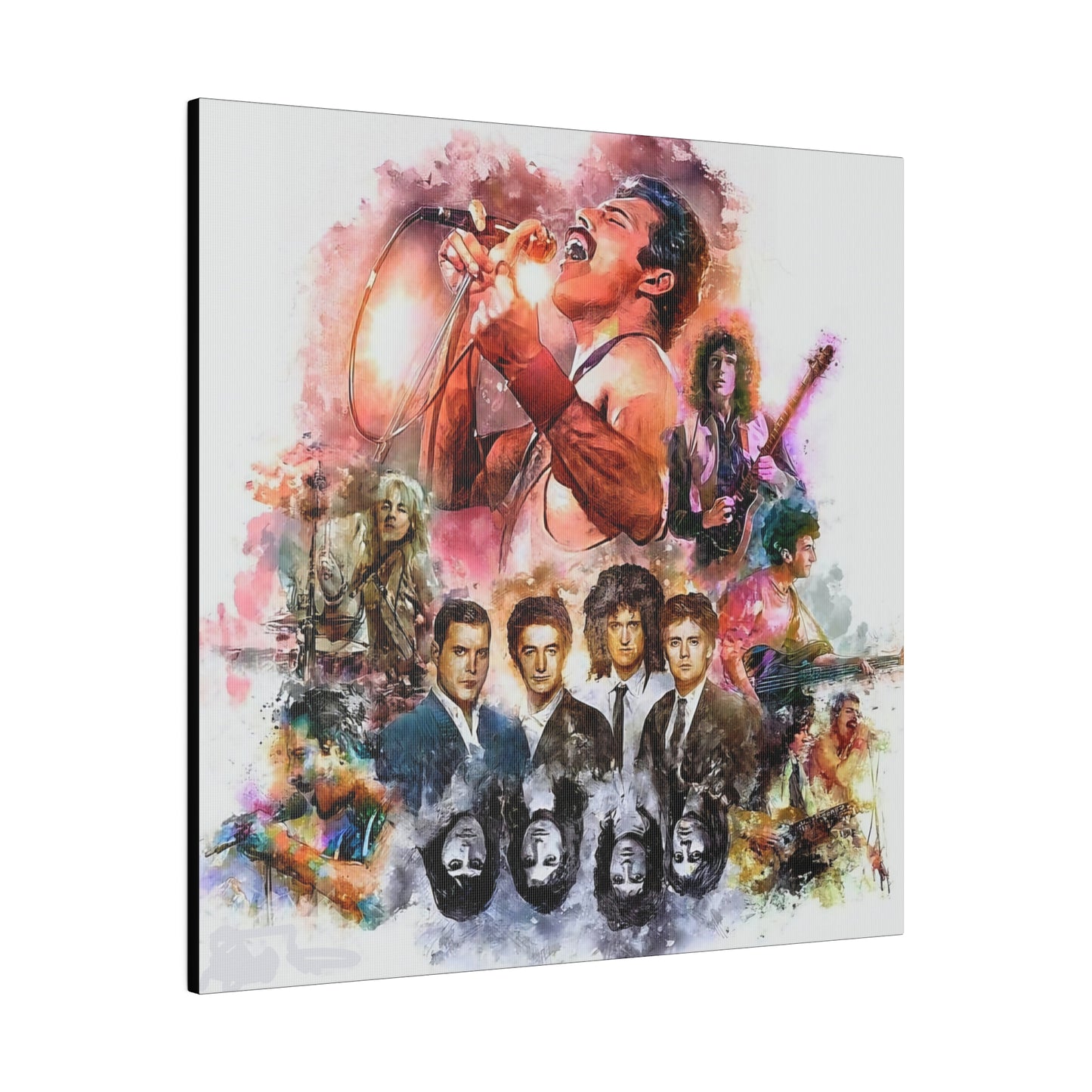 Queen: Compilation of Iconic Moments" Canvas Oil Painting