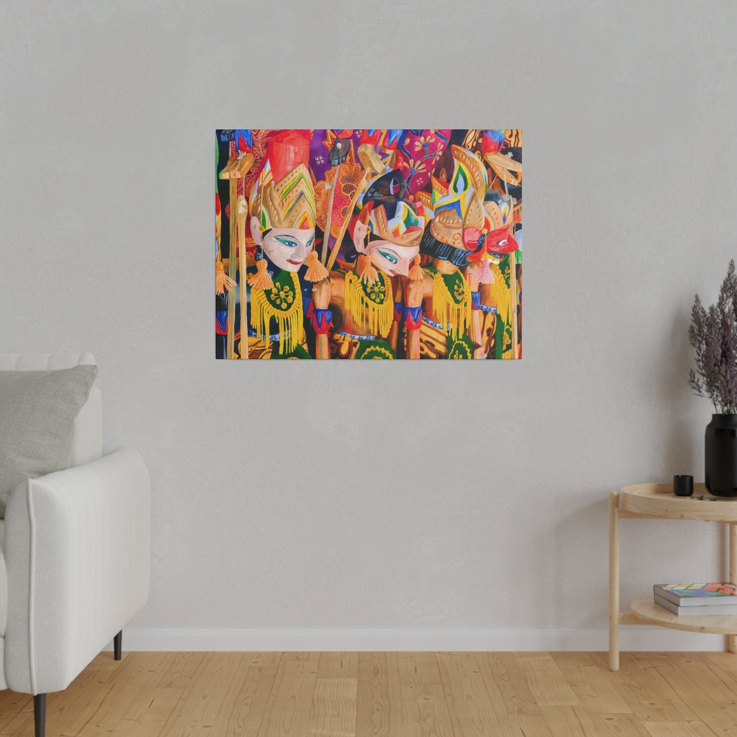 Wayang Tales: Indonesian Wall Art - Canvas