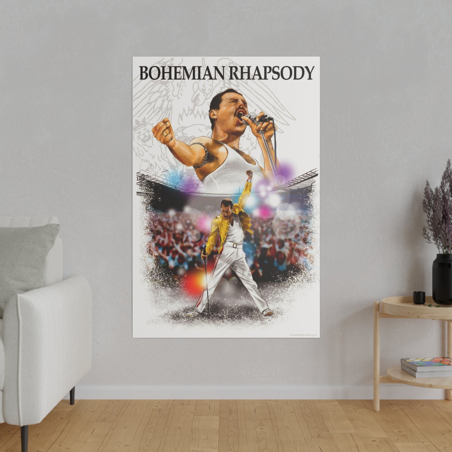 Bohemian Rhapsody Tribute: Freddy Mercury & Queen Canvas