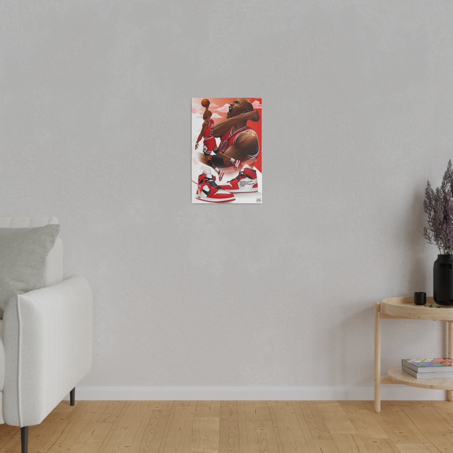 Michael Jordan Magical Shoes on Canvas: Airborne Legacy