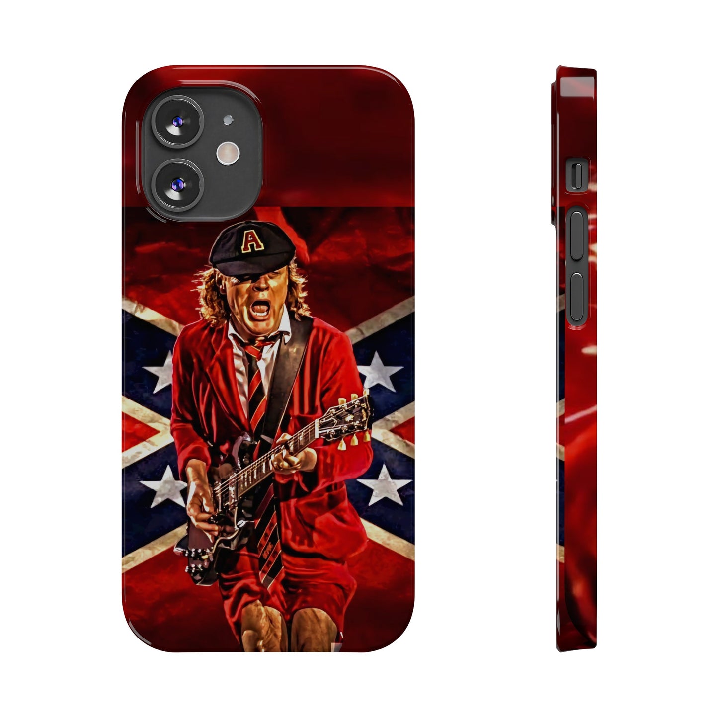 ACDC, with Angus Young Iphone 15, 14, 13, 12 Cases