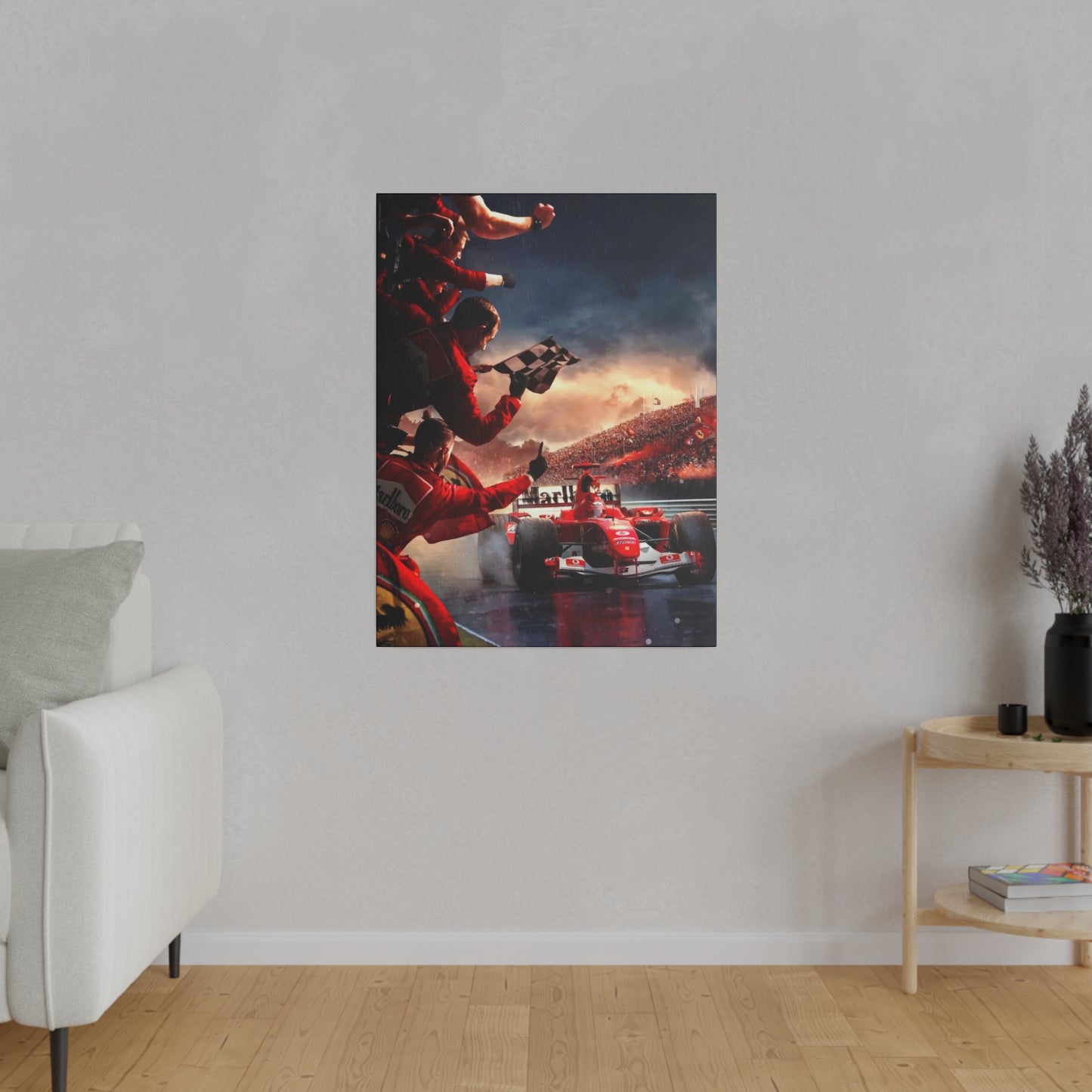 Ferrari Michael Schumacher Victory Canvas: Celebrate the Legend