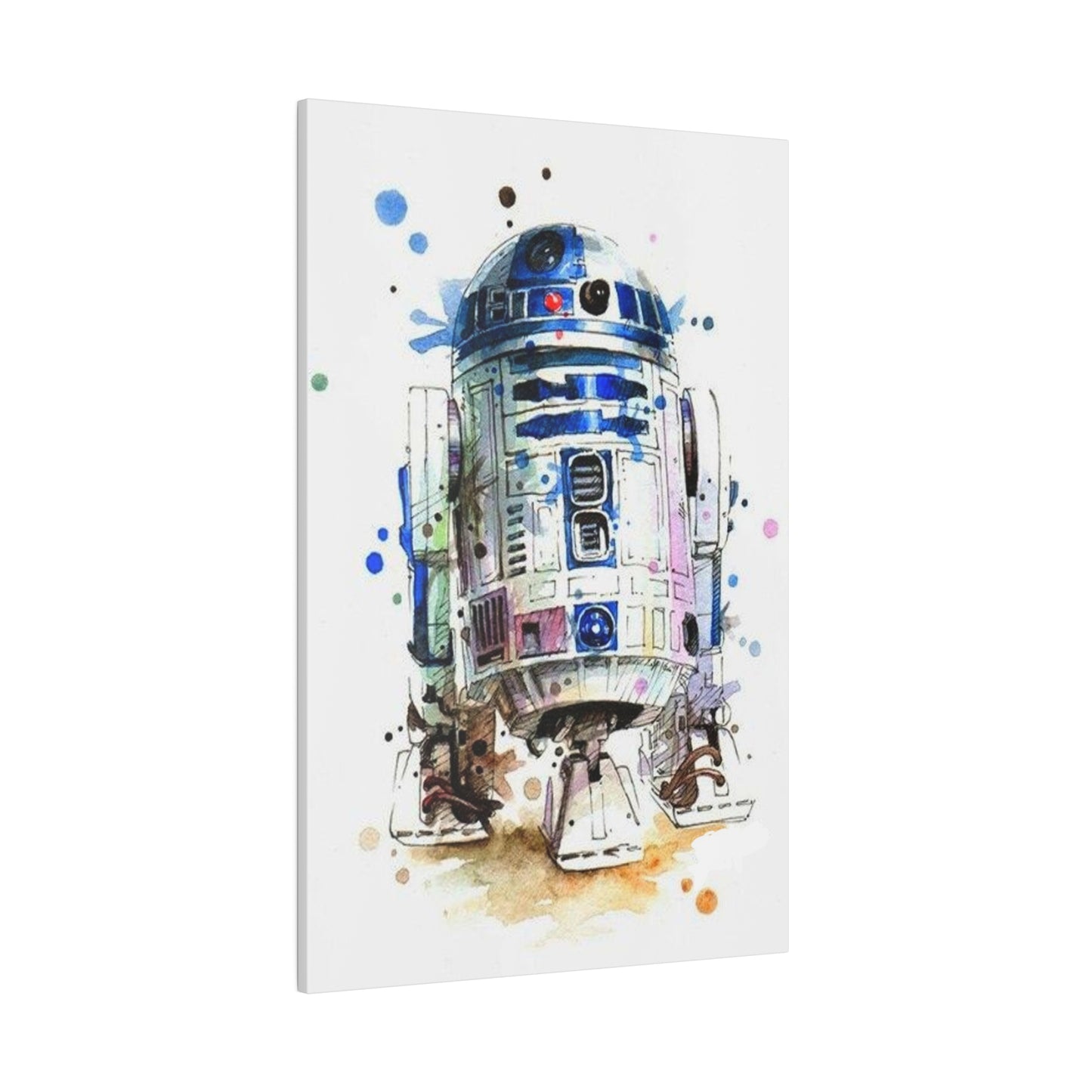 Star Wars R2-D2 Watercolor Art Canvas: Droid Delight