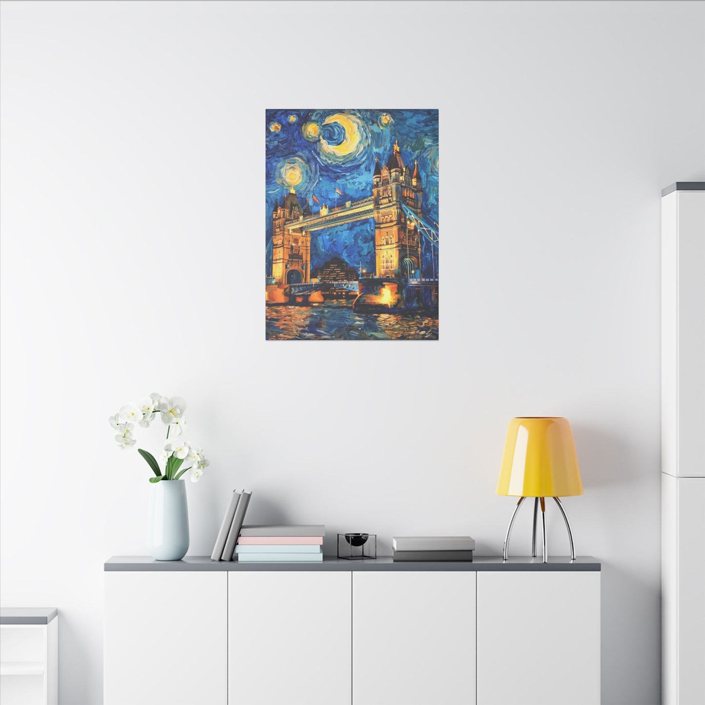 Canvas London Bridge meets Van Gogh Style