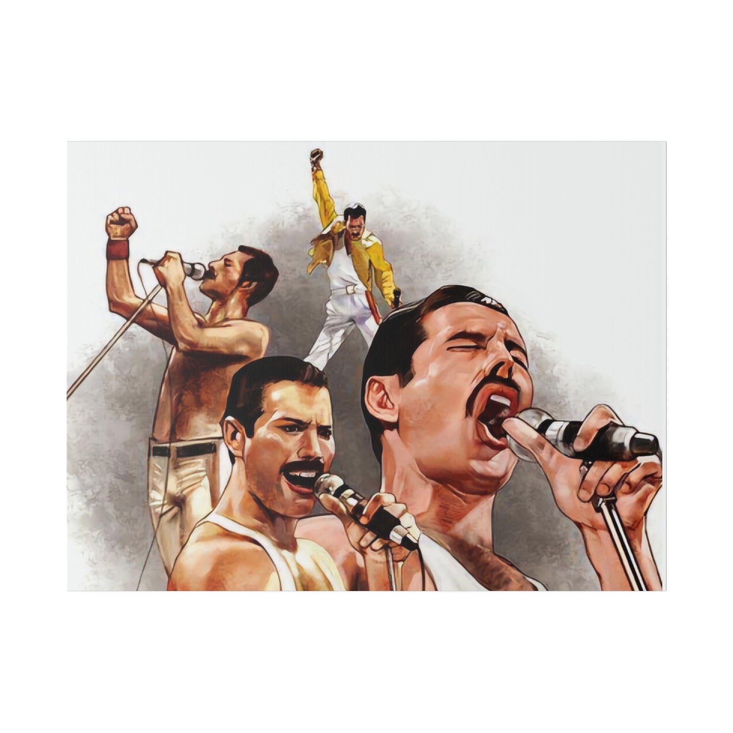Queen and Freddie Mercury on Live Aid - Canvas