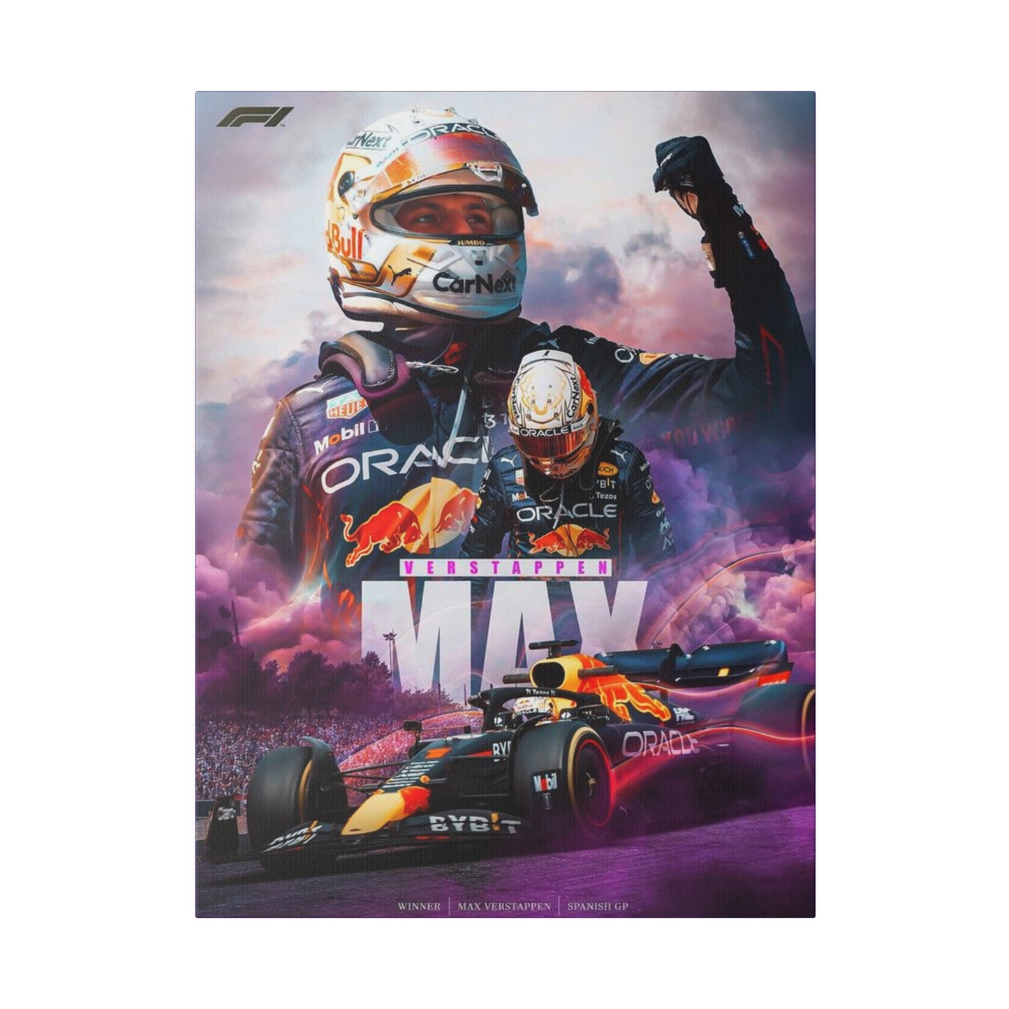Max Verstappen: Redbull GP Spain Victory Canvas