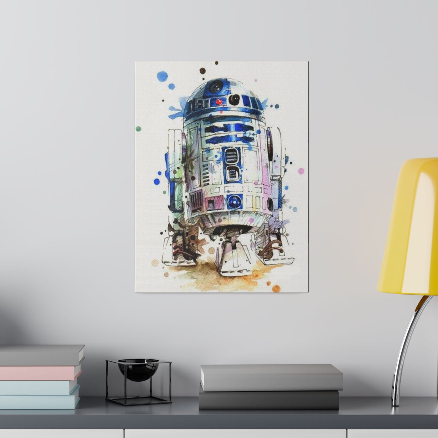 Star Wars R2-D2 Watercolor Art Canvas: Droid Delight