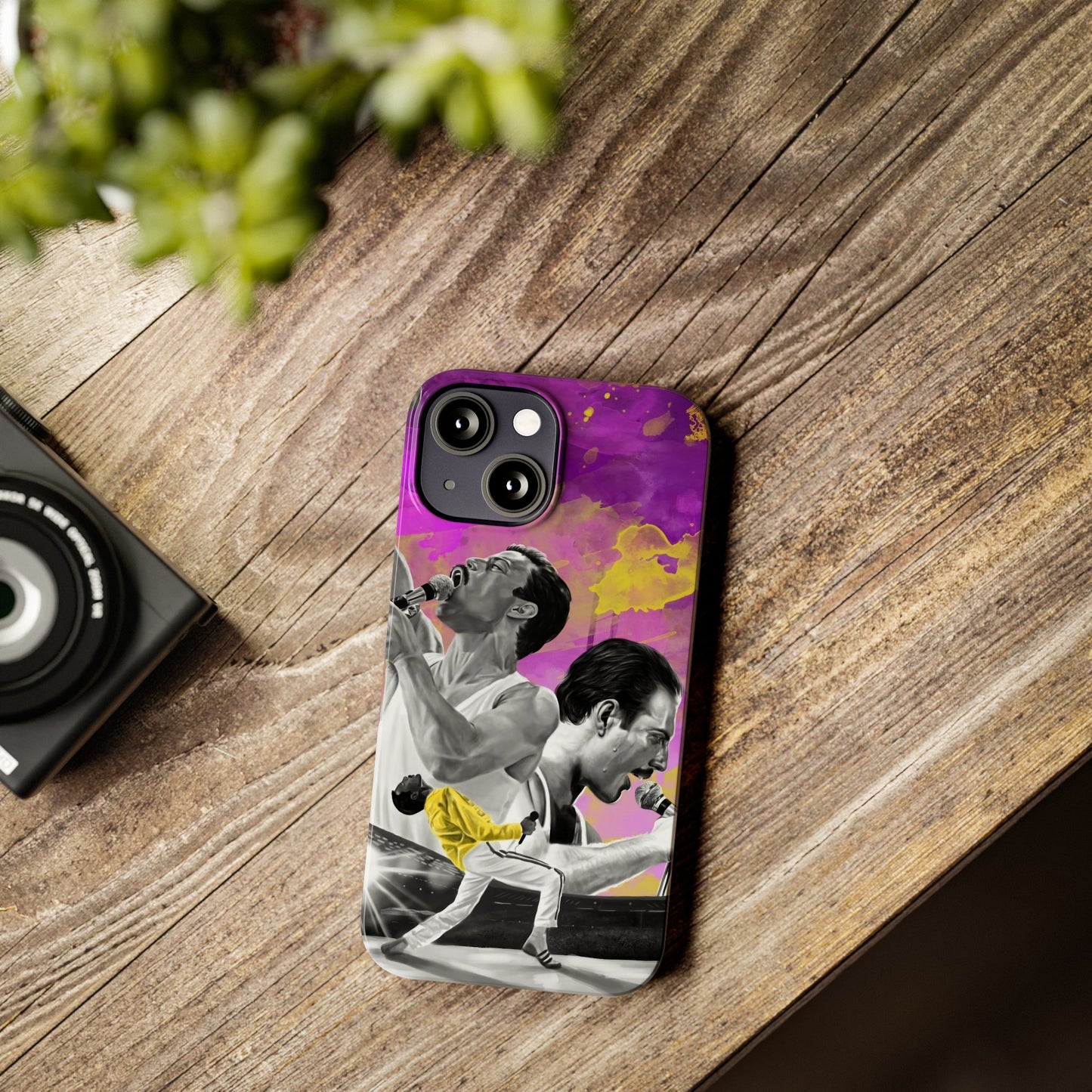 Queen Freddie Mercury on Live Aid IPhone 15, 14, 13, 12 Cases