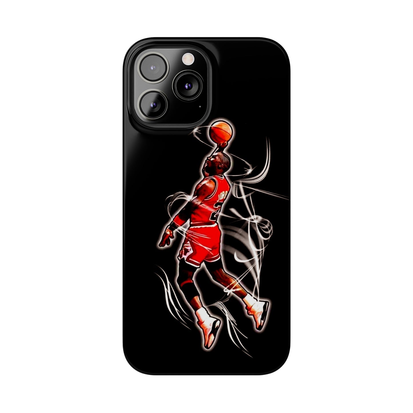 Michael Jordan Dunks and Scores" iPhone 15, 14, 13, 12, 11 Cases