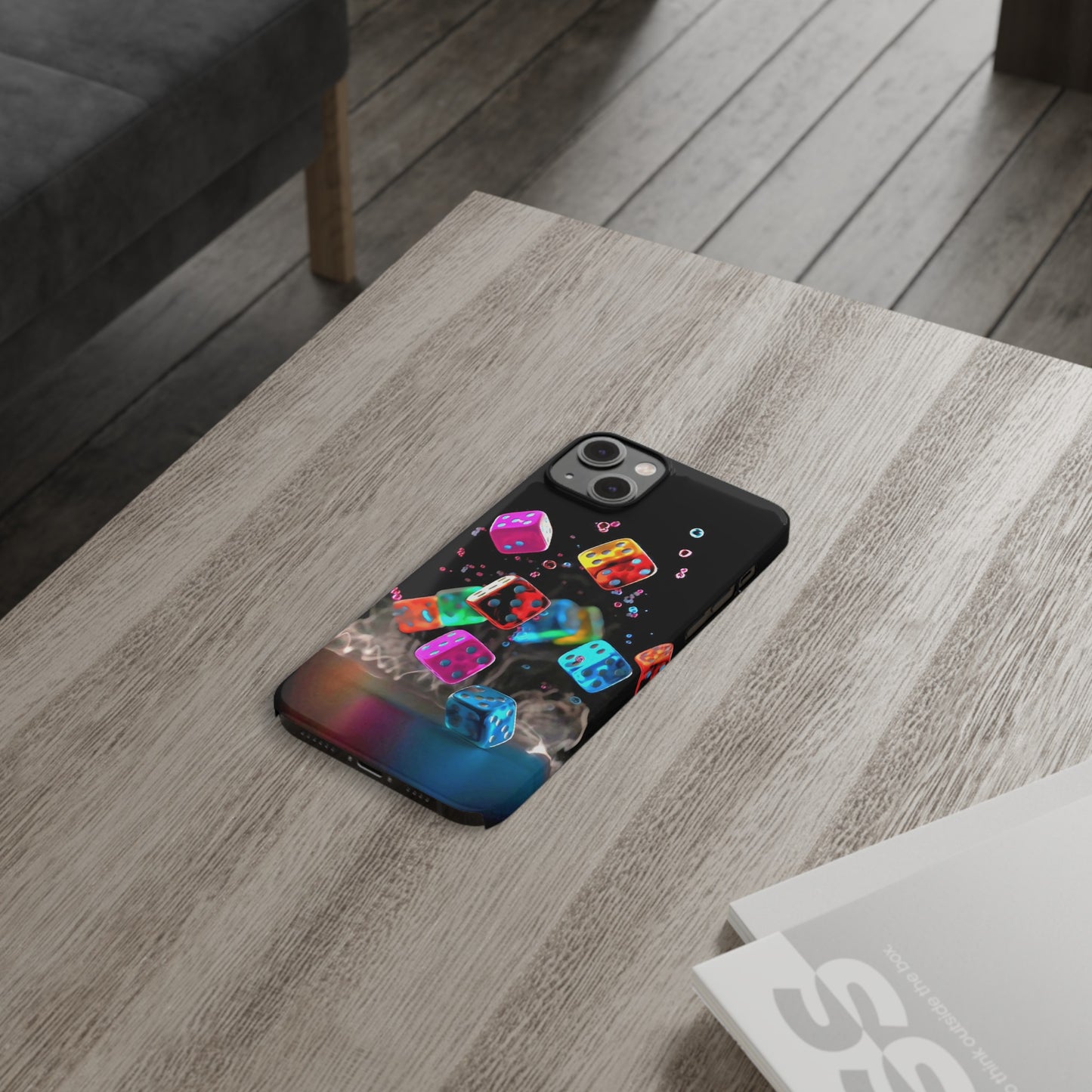 Falling Colorful Cubes, Iphone 15, 14, 13, 12 Cases
