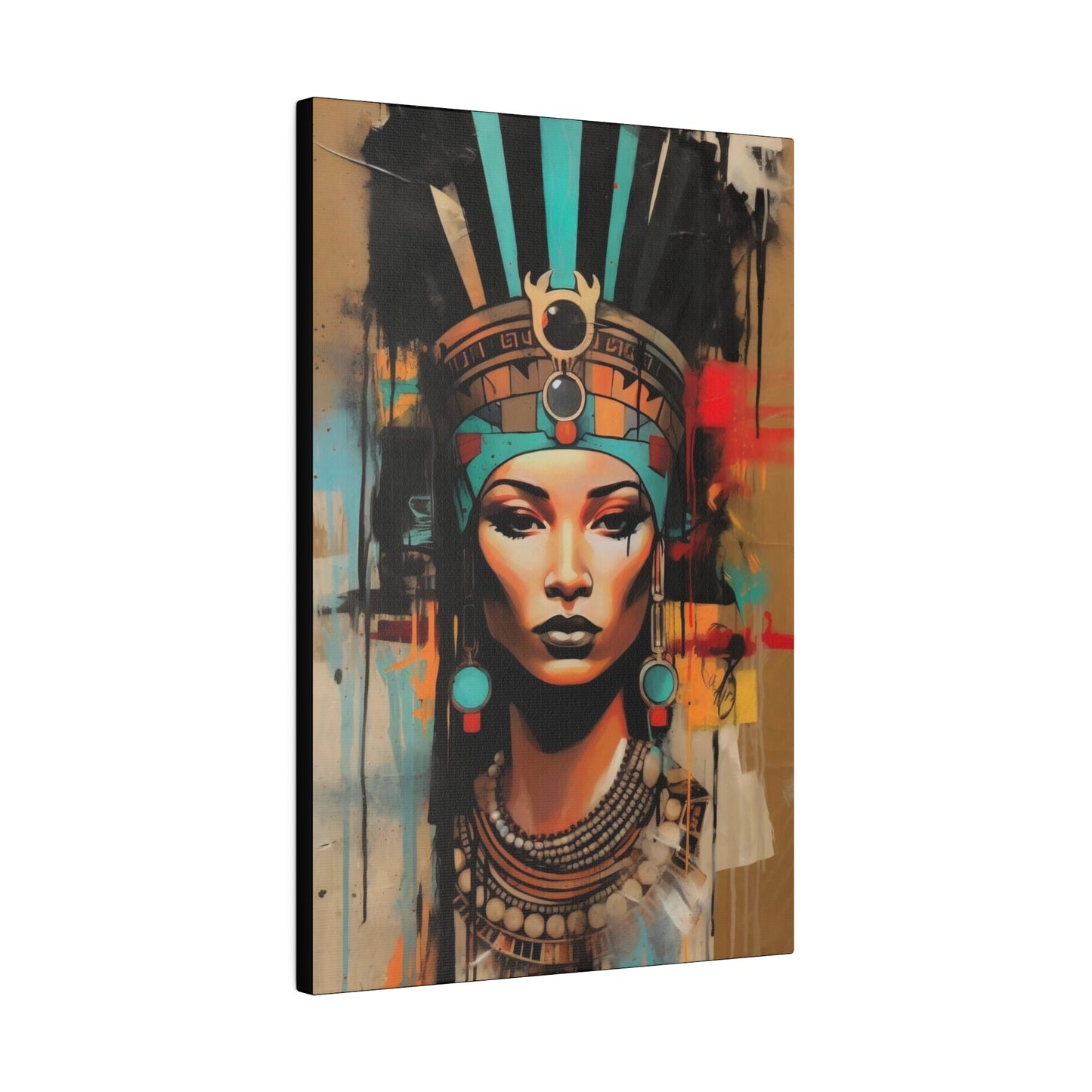 Pharaoh Queen of Egypt: Regal Wall Art - Canvas