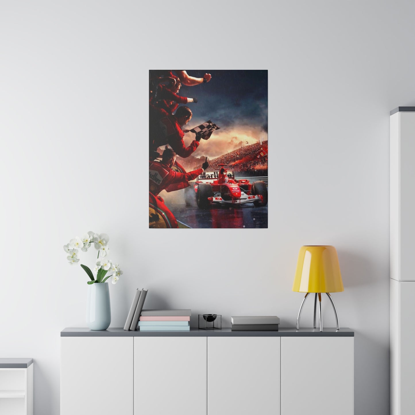 Ferrari Michael Schumacher Victory Canvas: Celebrate the Legend