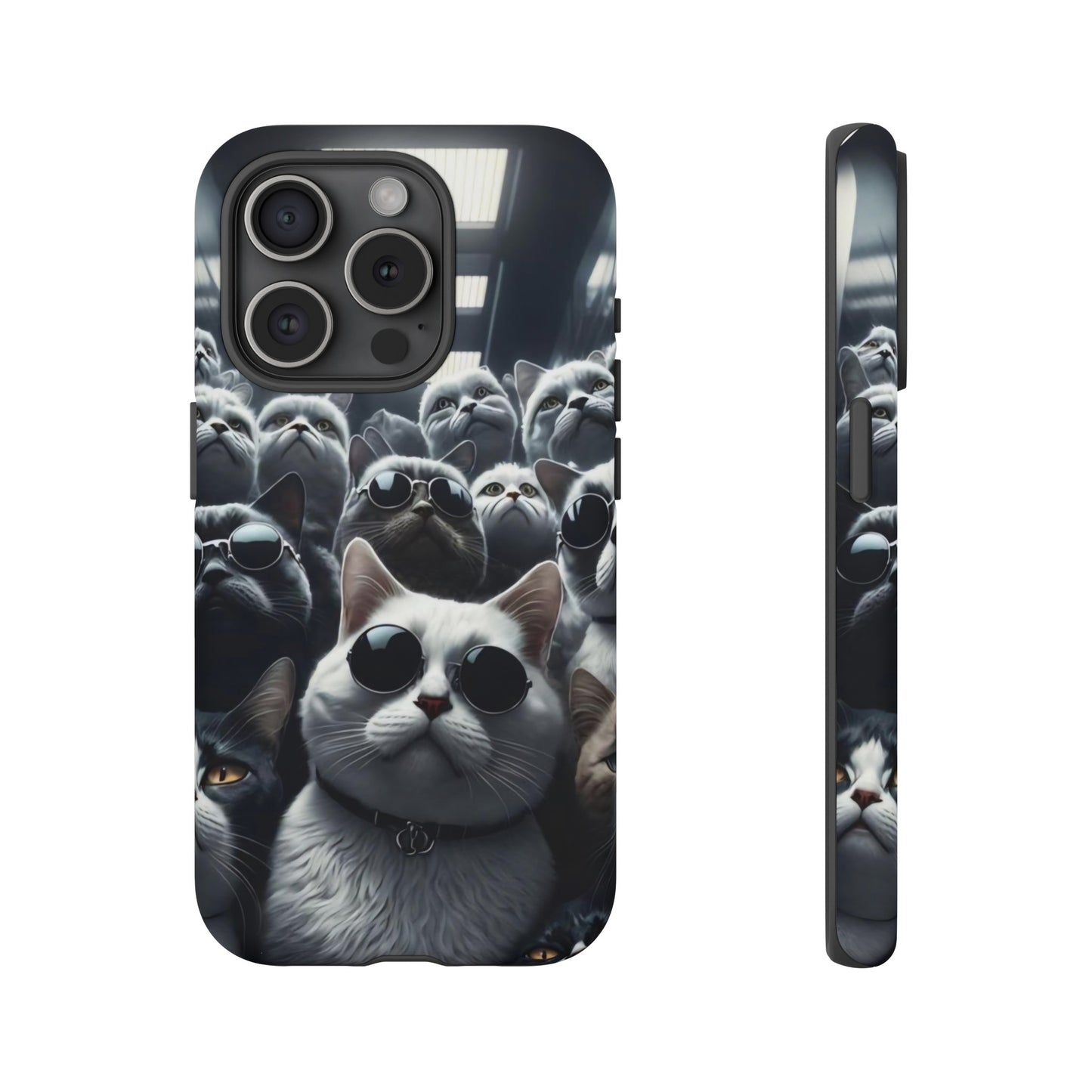 Cool Cats with Sunglasses" for iPhone 15, 14, 13, 12, 11 and Galaxy S23, S22 Cases