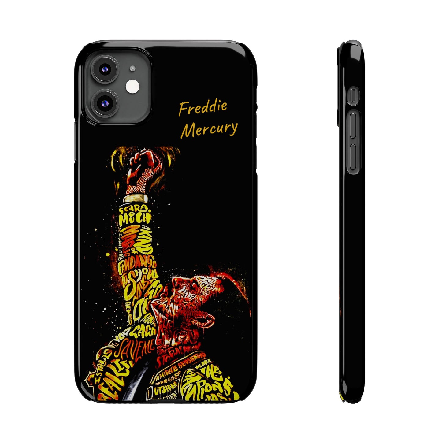 Freddie Mercury Songs IPhone 15, 14, 13, 12, 11 Cases