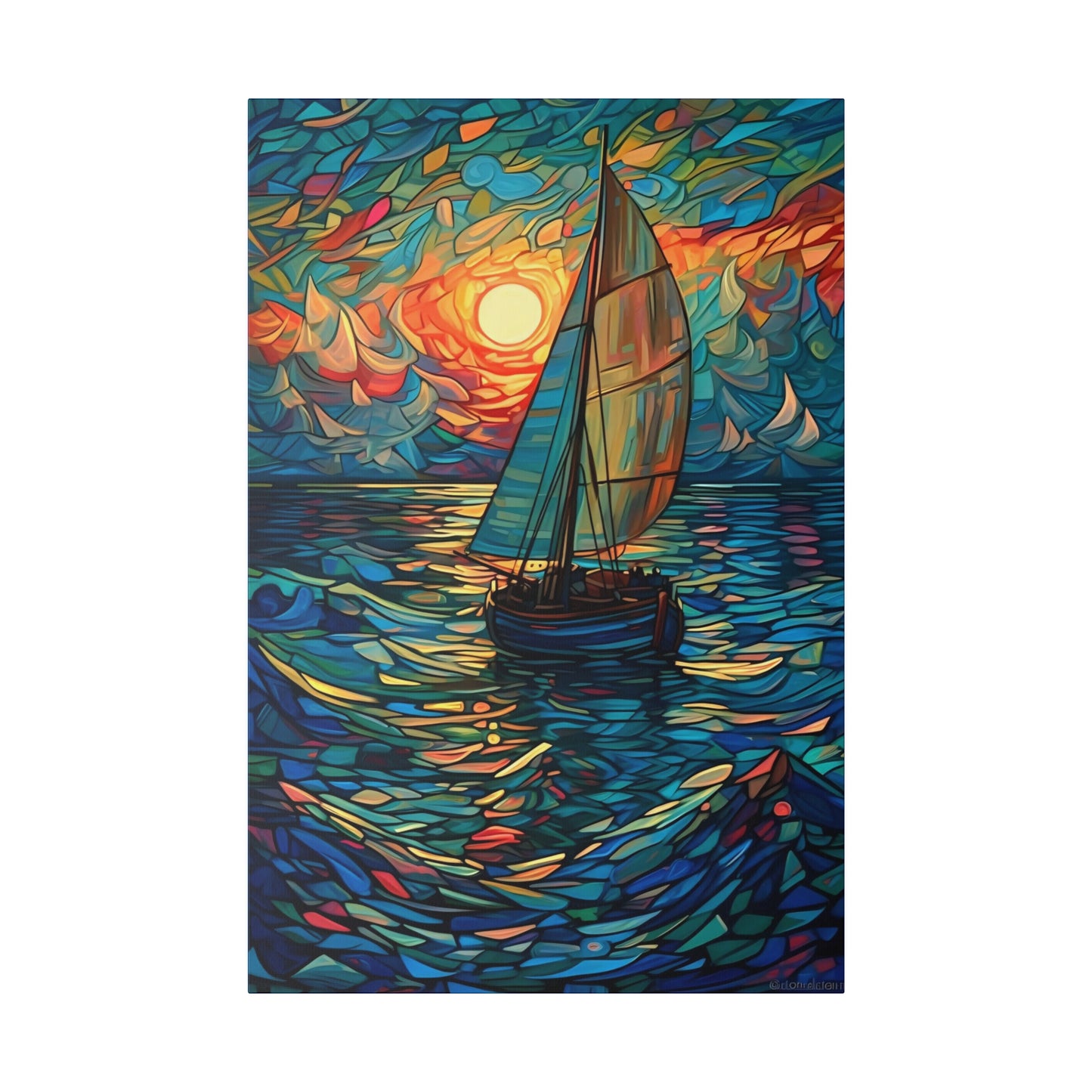 Ship on the Sea: Nautical Wall Art - Canvas