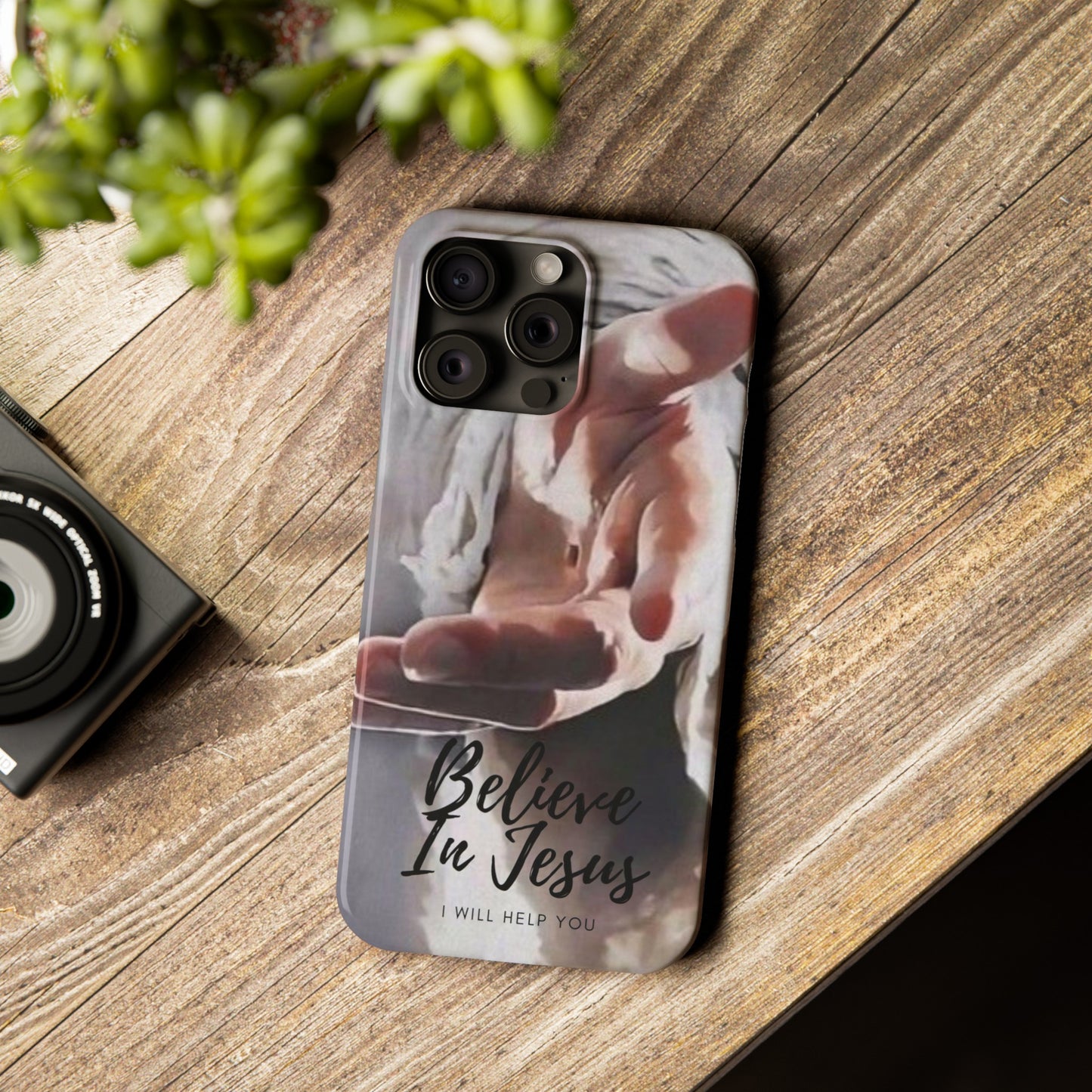 Believe: Jesus Reaches Out His Hand" iPhone 15, 14, 13, 12, Cases