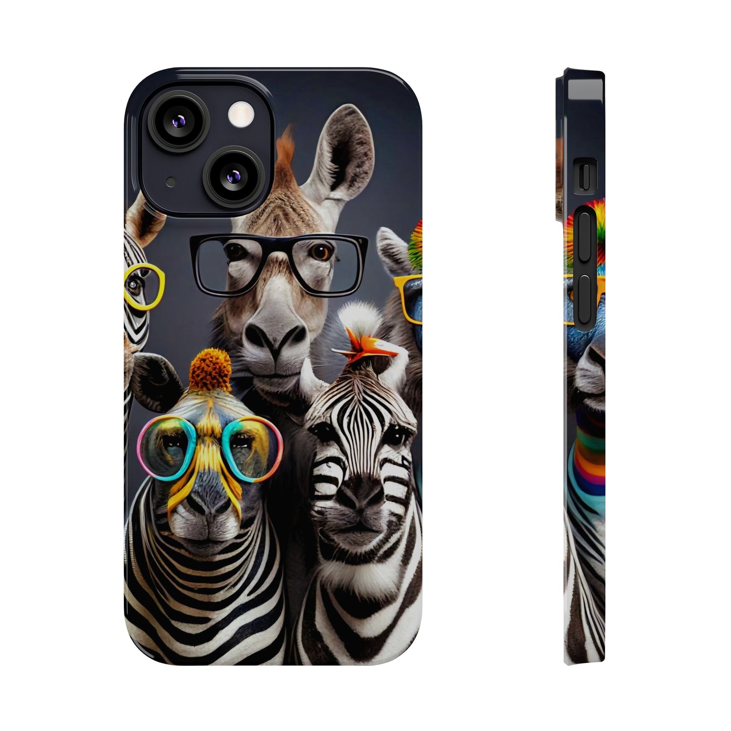 Funny Cool Zebras" iPhone 15, 14, 13, 12 Cases