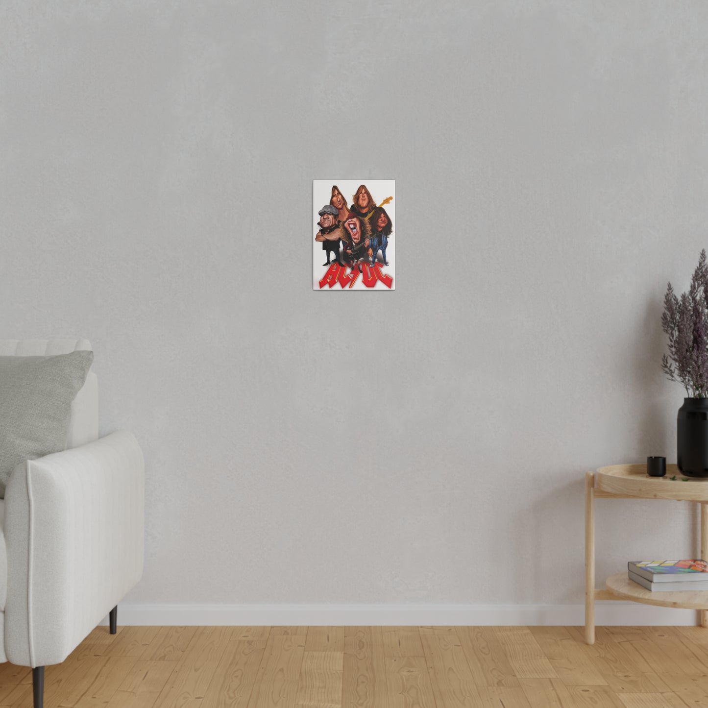 ACDC and Angus Young Rockin' Caricatures - Canvas