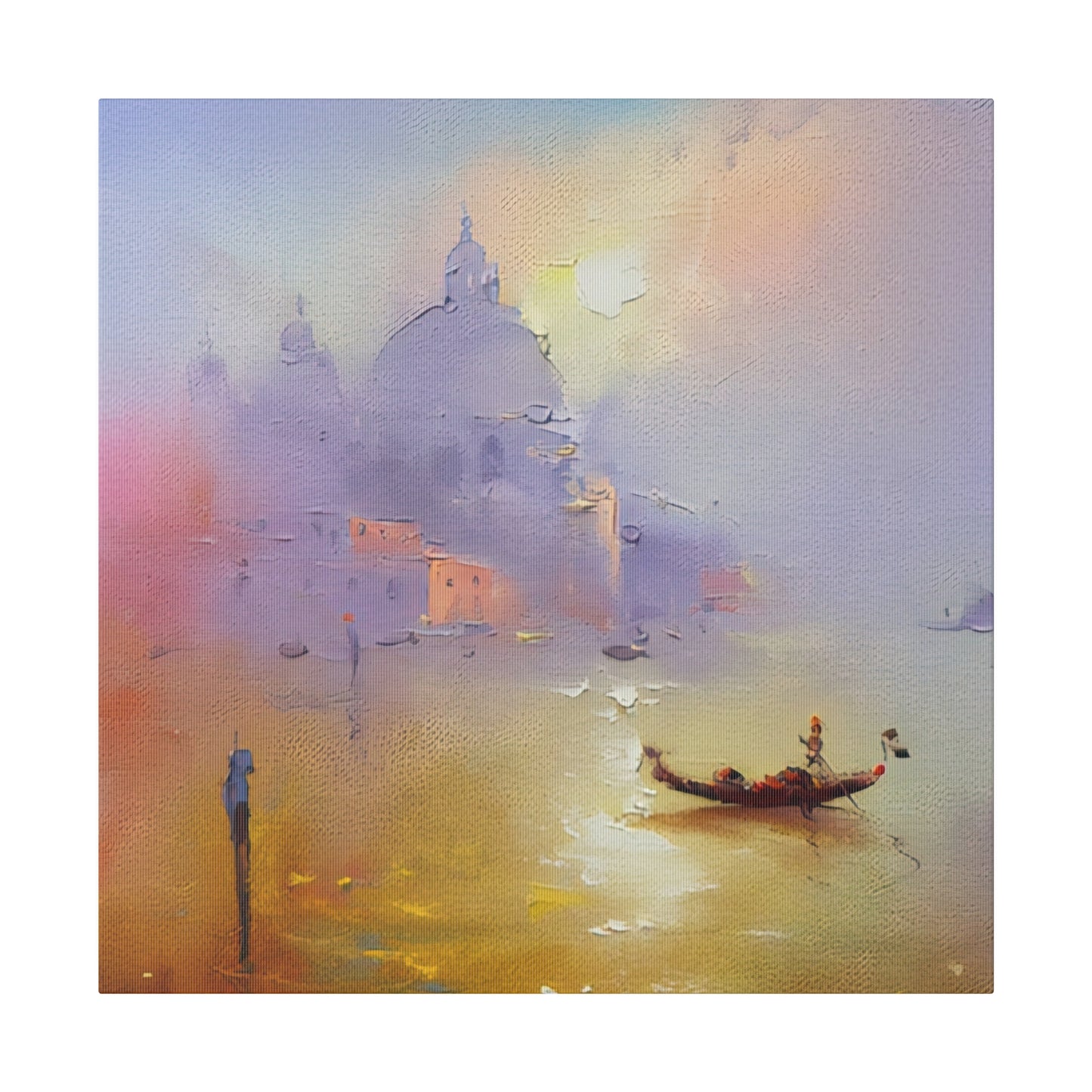 Gondola Harmonies: Serenading Venice's Waterways - Canvas