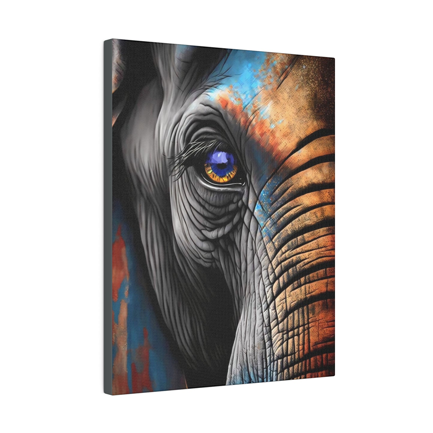 Half Elephant Head: Nature-Inspired Wall Art Canvas