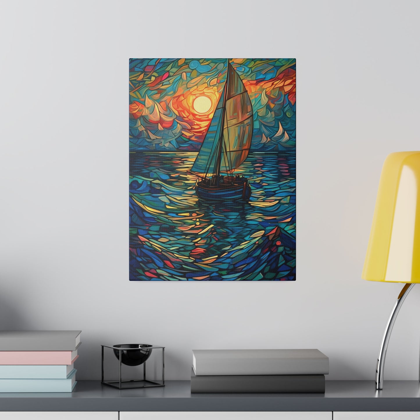 Ship on the Sea: Nautical Wall Art - Canvas