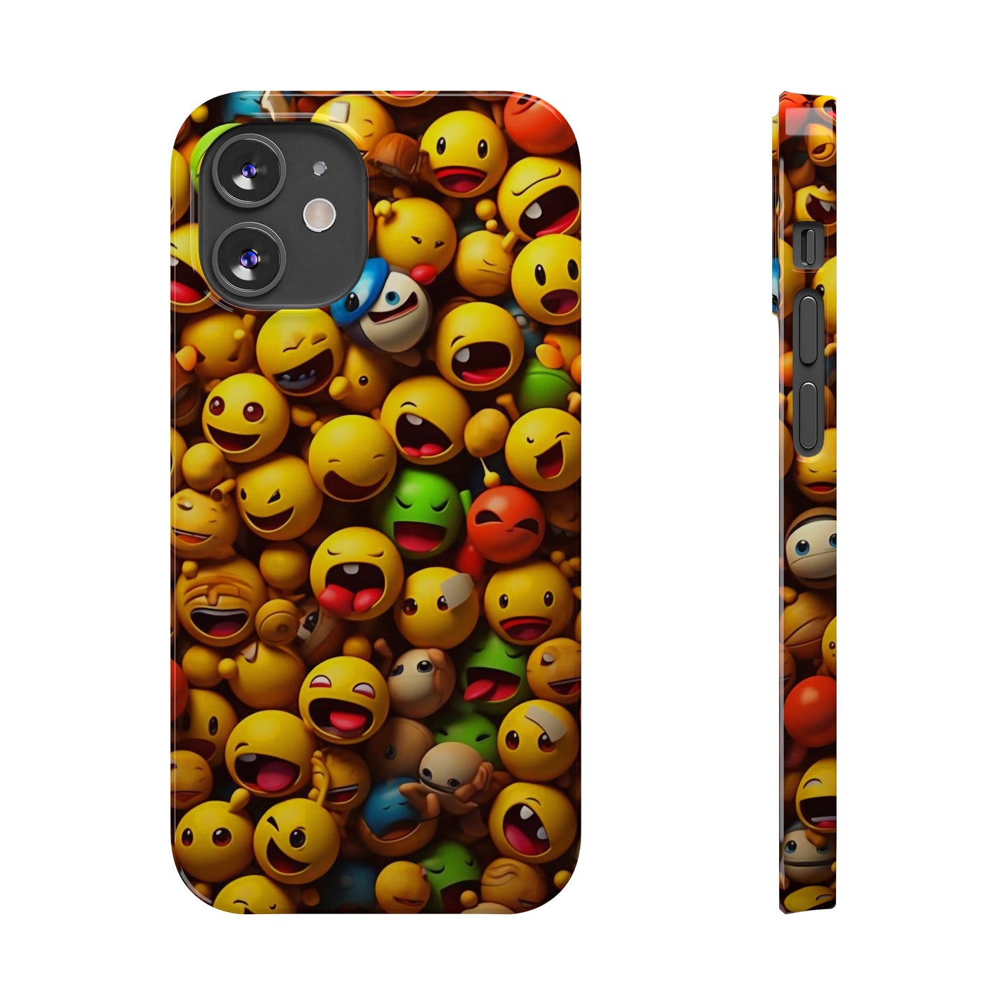 Colorful Emoji Iphone 15, 14, 13, 12 Cases