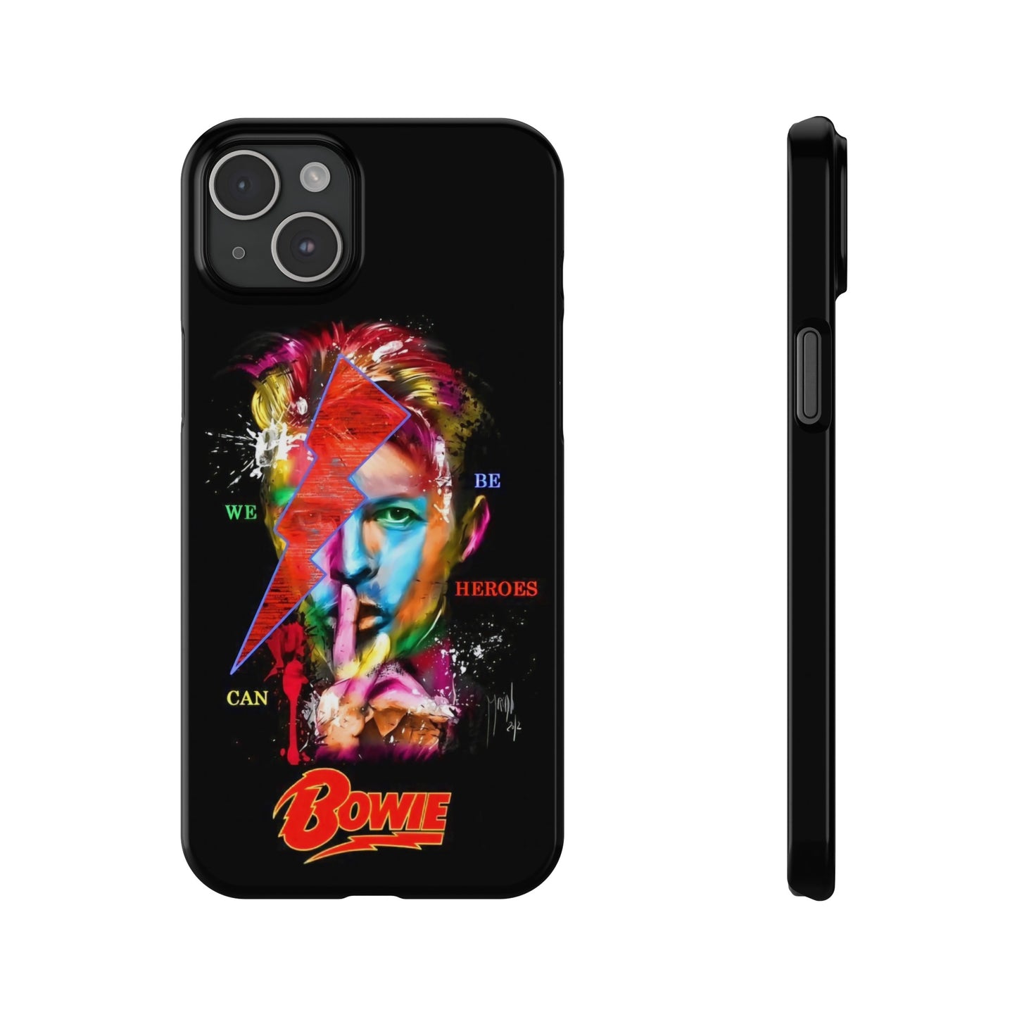 David Bowie: We Can Be Heroes" iPhone 15, 14, 13, 12 Cases
