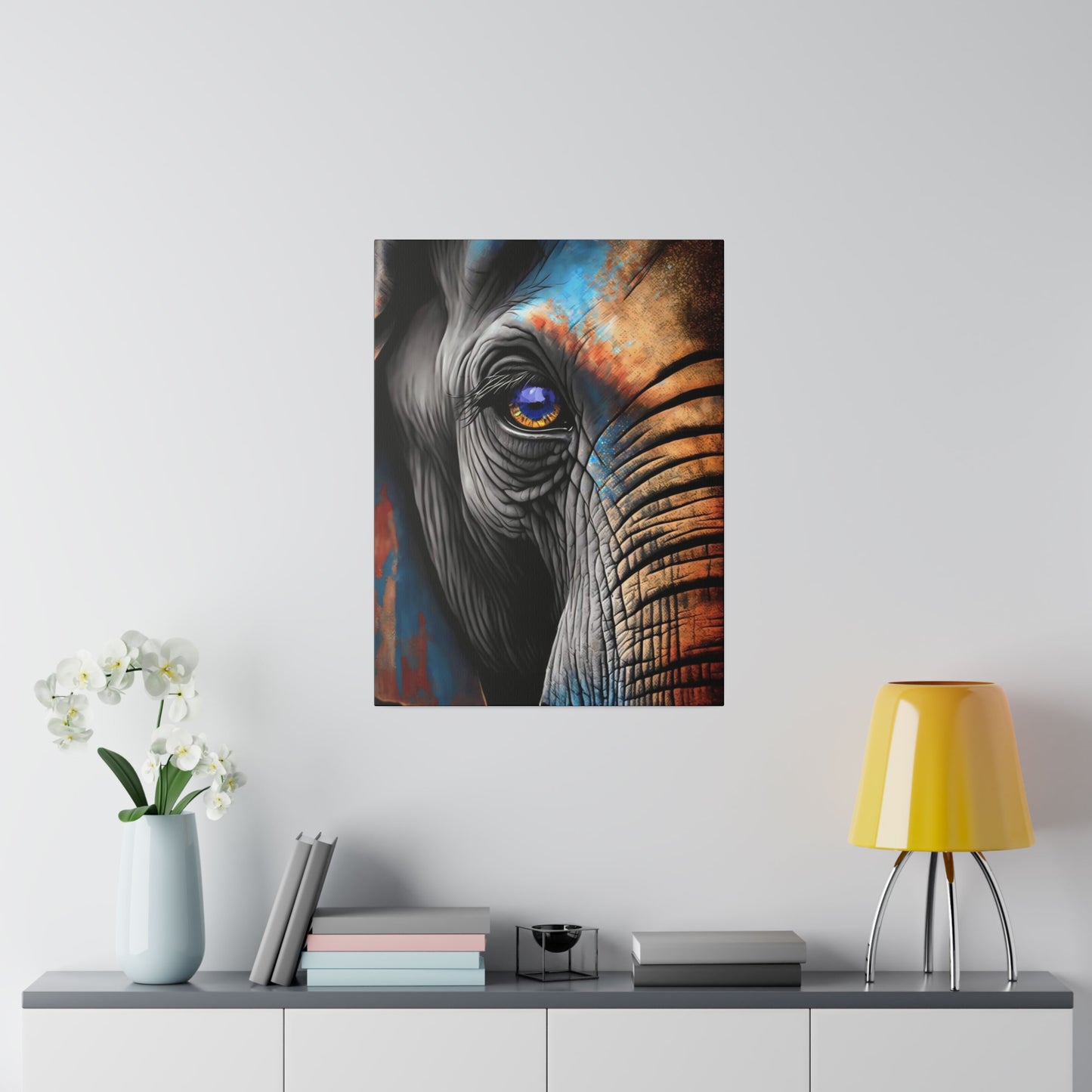 Half Elephant Head: Nature-Inspired Wall Art Canvas