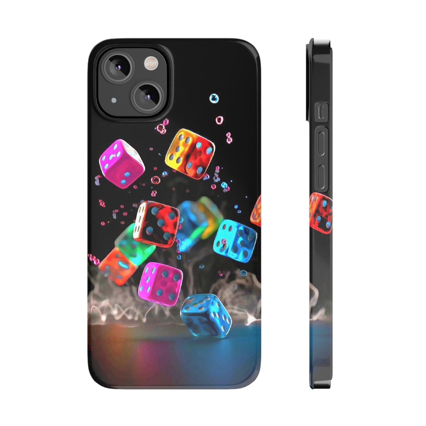 Falling Colorful Cubes, Iphone 15, 14, 13, 12 Cases