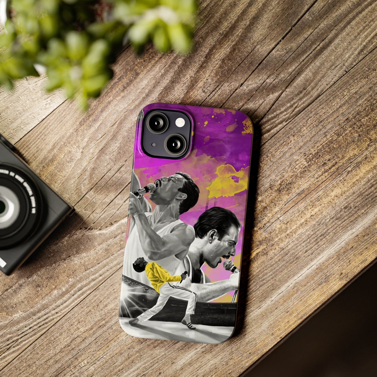 Queen Freddie Mercury on Live Aid IPhone 15, 14, 13, 12 Cases