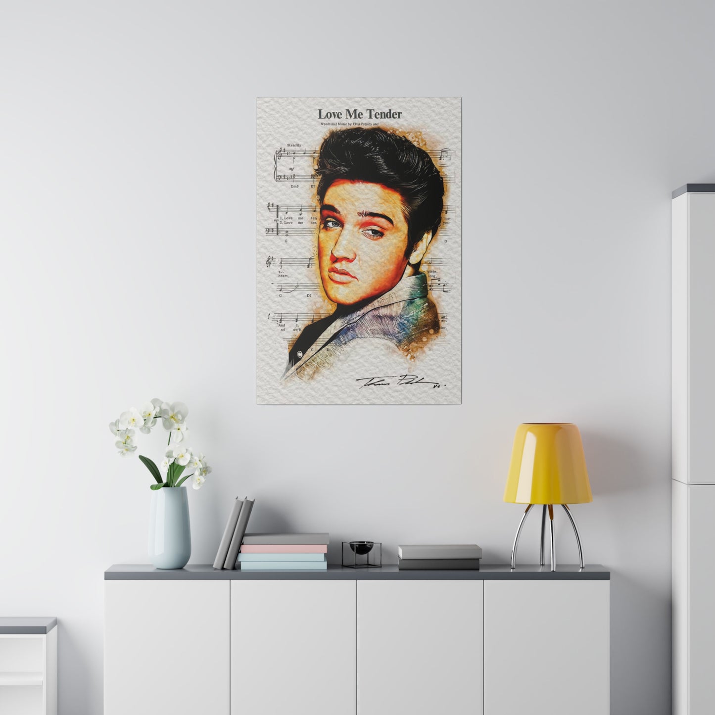 Elvis Love Me Tender Edition Canvas