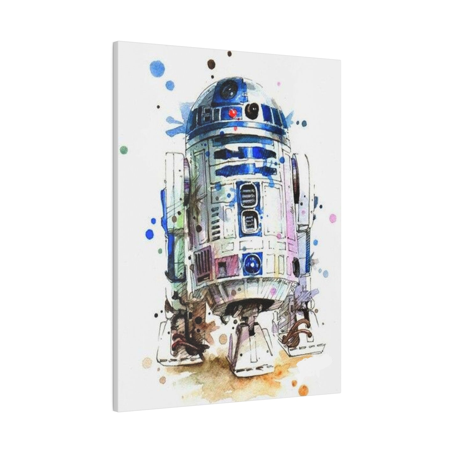 Star Wars R2-D2 Watercolor Art Canvas: Droid Delight