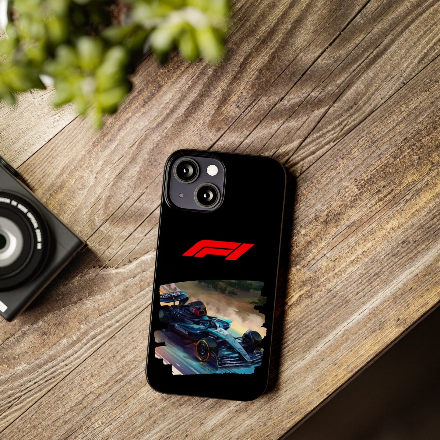 F1 Mercedes Racecar Iphone 15, 14, 13, 12, 11 Cases