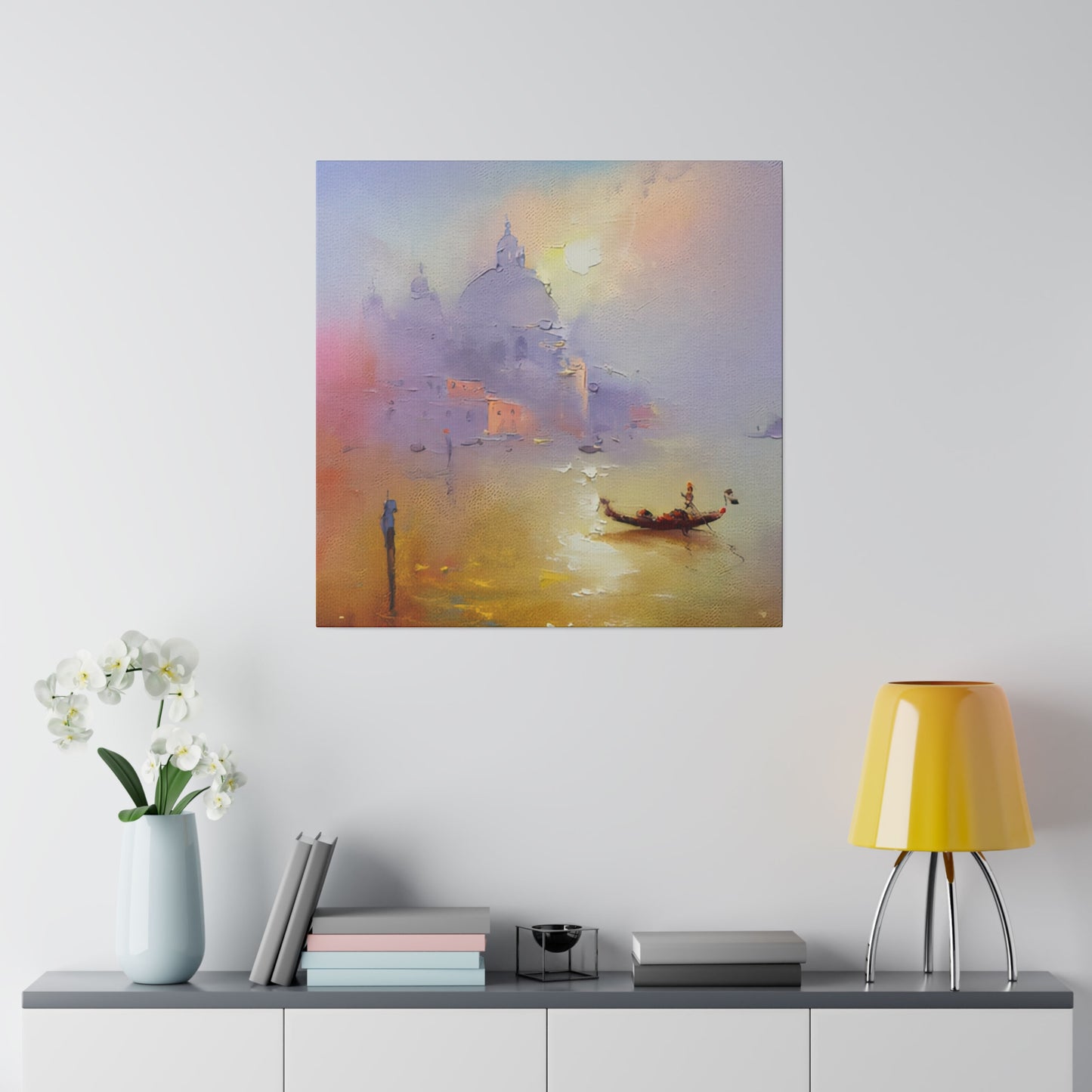 Gondola Harmonies: Serenading Venice's Waterways - Canvas
