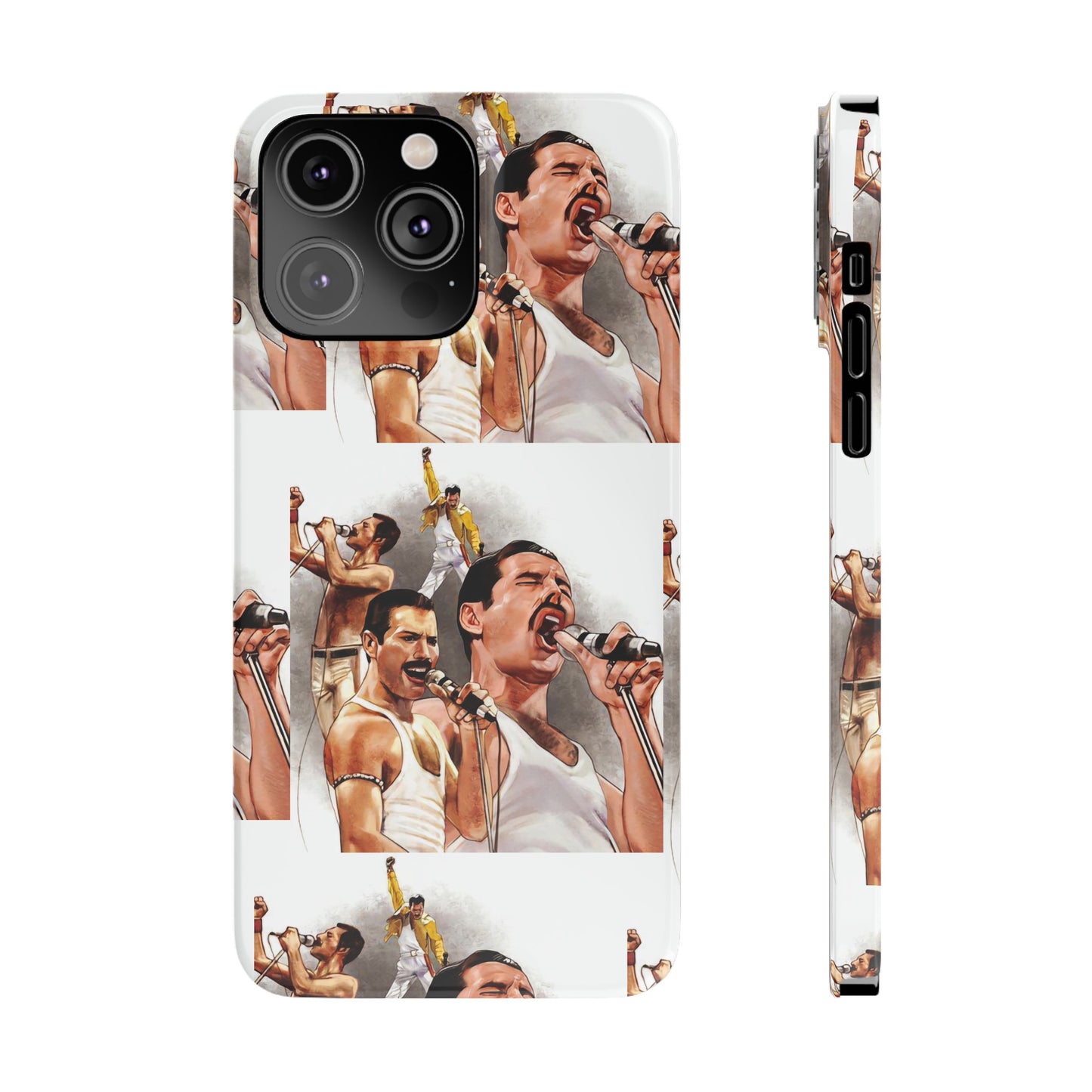 Freddie Mercury, Live, Queen, Iphone 15, 14, 13, 12 Cases