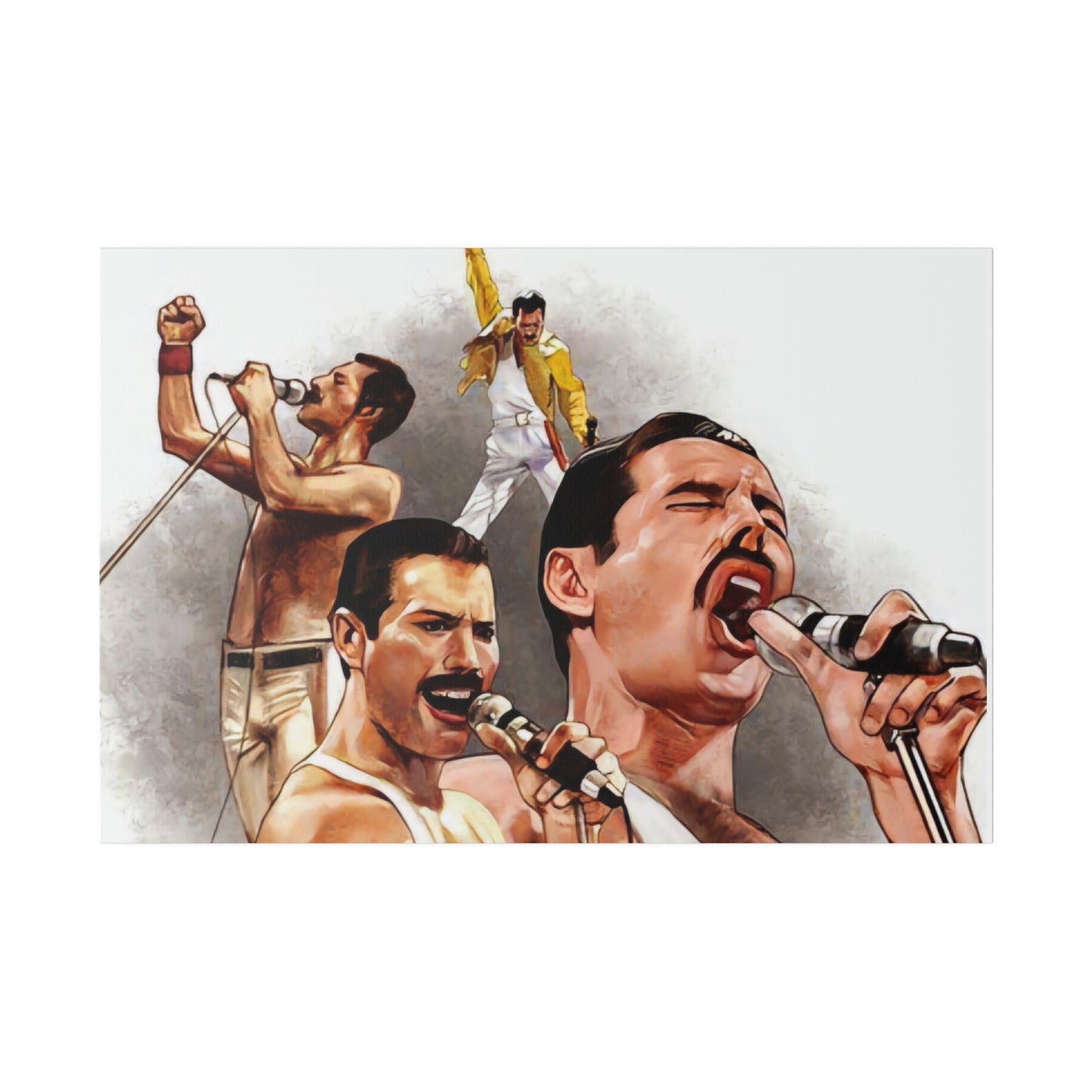Queen and Freddie Mercury on Live Aid - Canvas