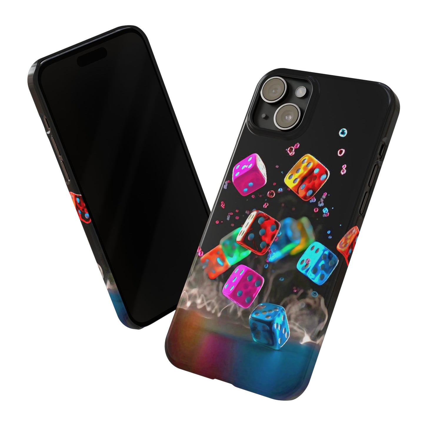 Falling Colorful Cubes, Iphone 15, 14, 13, 12 Cases