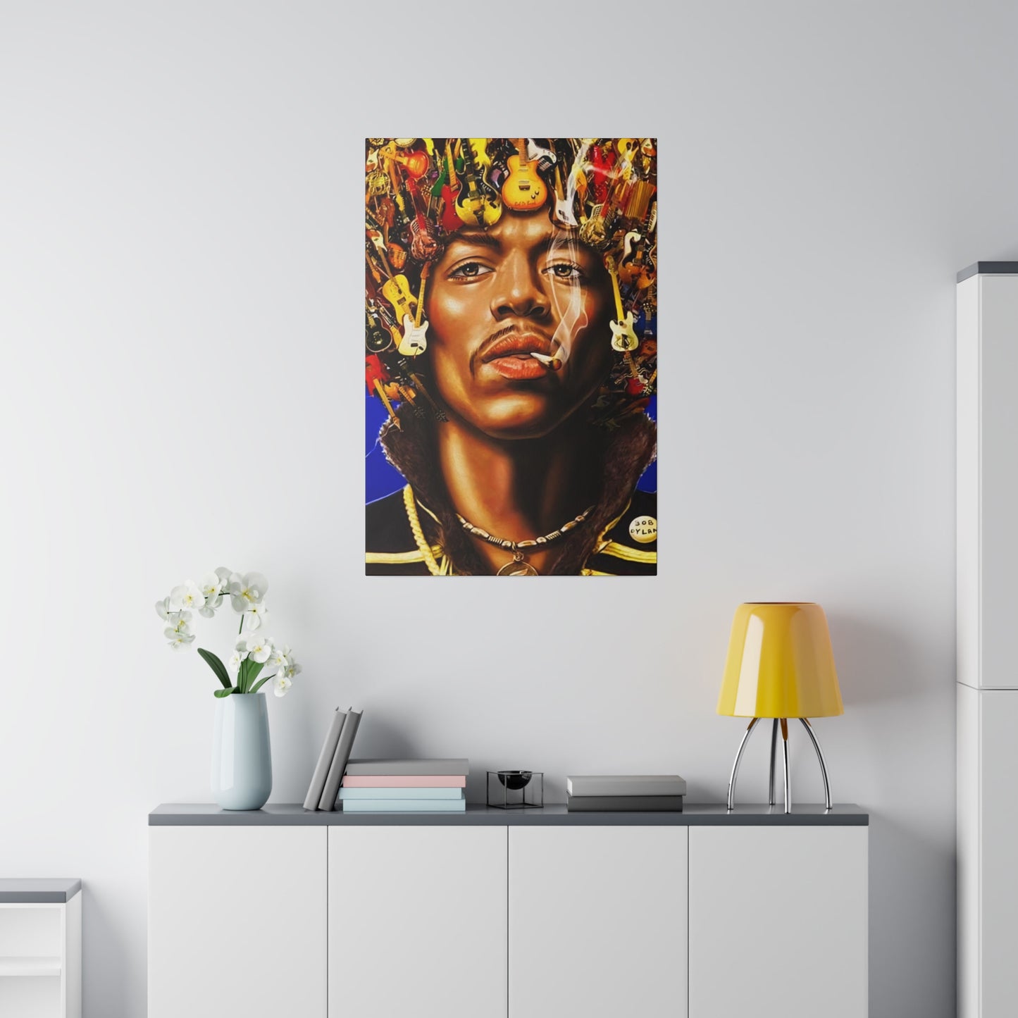 Jimi Hendrix Guitar King - Canvas