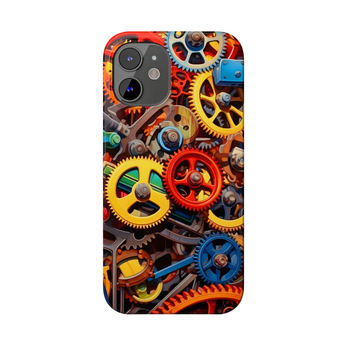 Colorful Gears: Iphone 15, 14, 13, 12 Cases