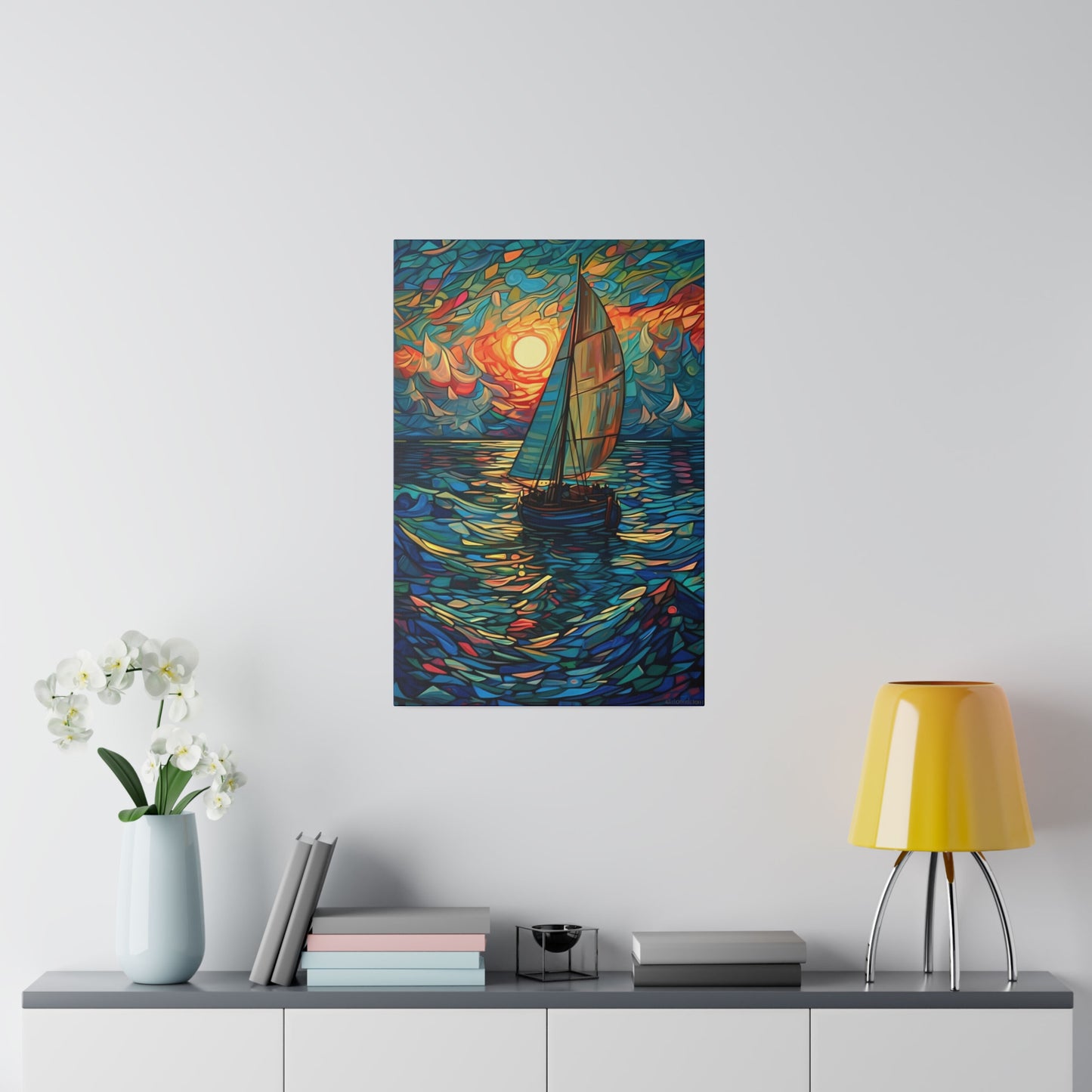 Ship on the Sea: Nautical Wall Art - Canvas
