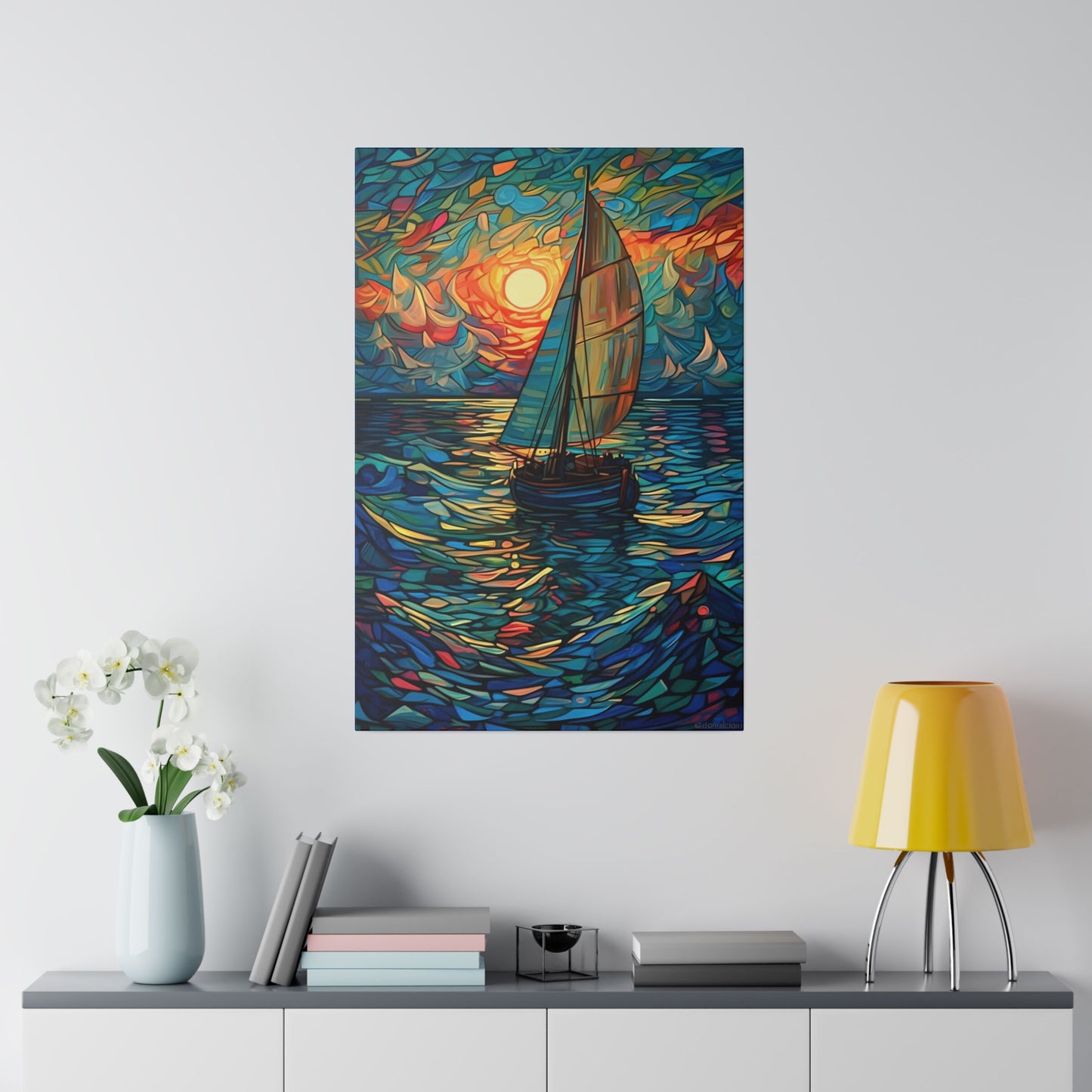 Ship on the Sea: Nautical Wall Art - Canvas